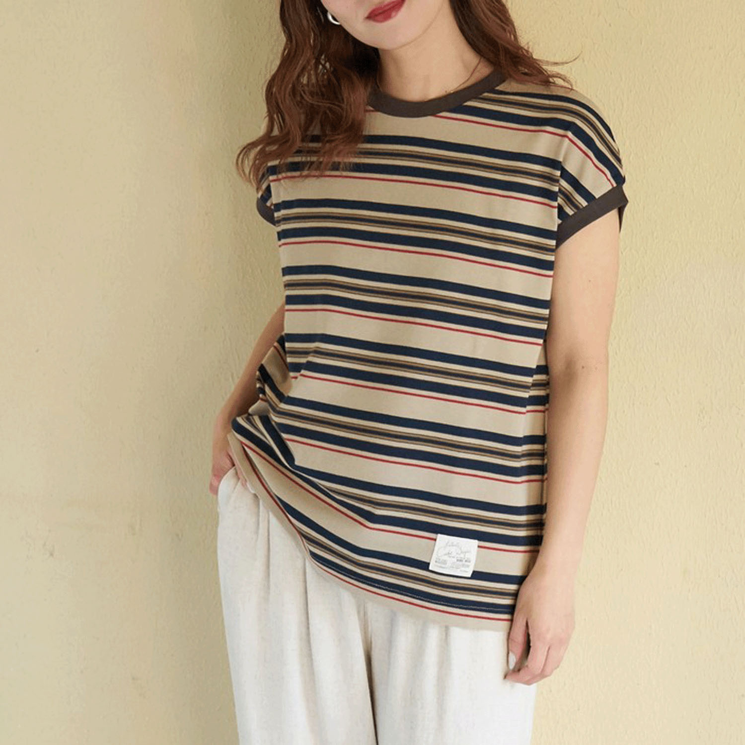 CUBE SUGAR レトロボーダー汗染み軽減ノースリーブプルオーバー - 画像5