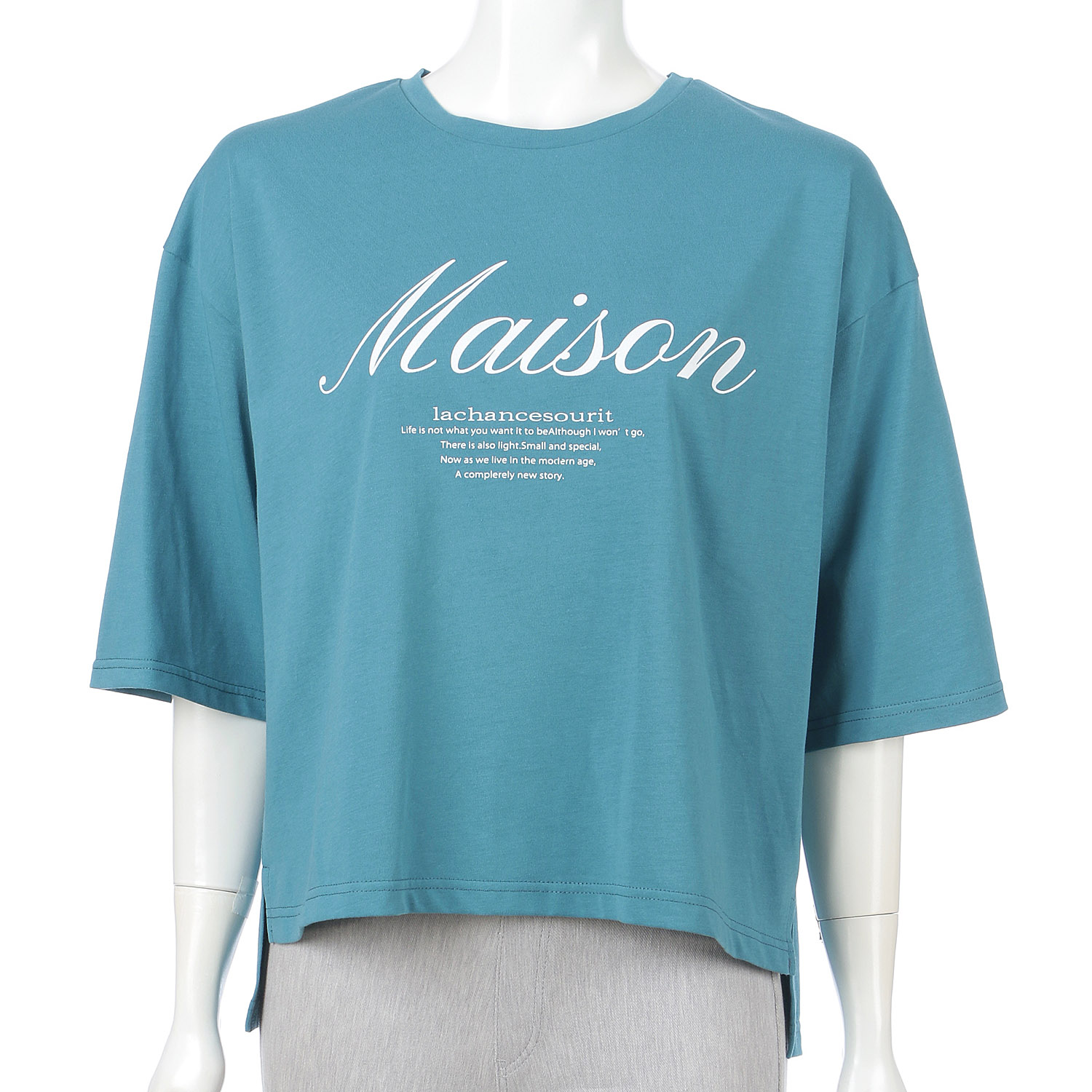 epidemique ワイド配色ロゴTシャツ - 画像13