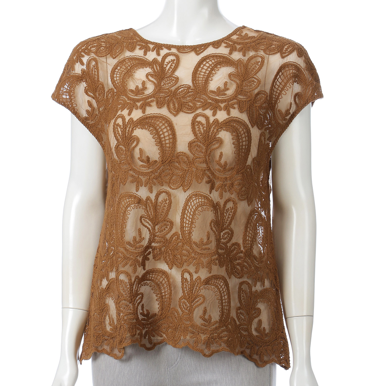 レース刺繍2WAYフレンチベスト - 画像2