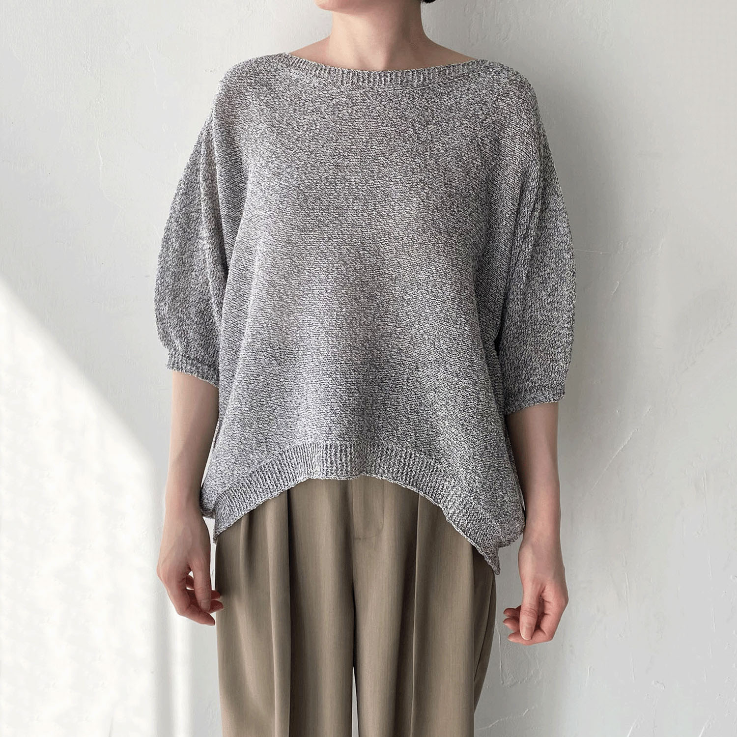 epidemique メランジ和紙ニット - 画像2