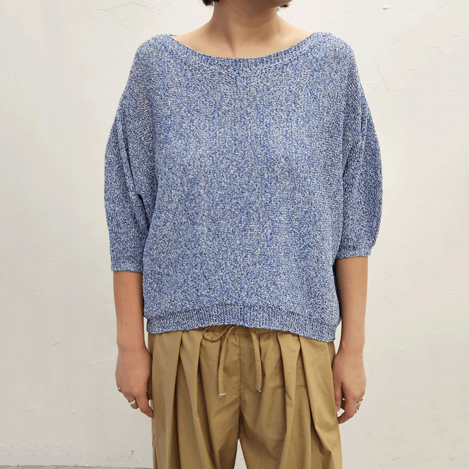 epidemique メランジ和紙ニット - 画像7