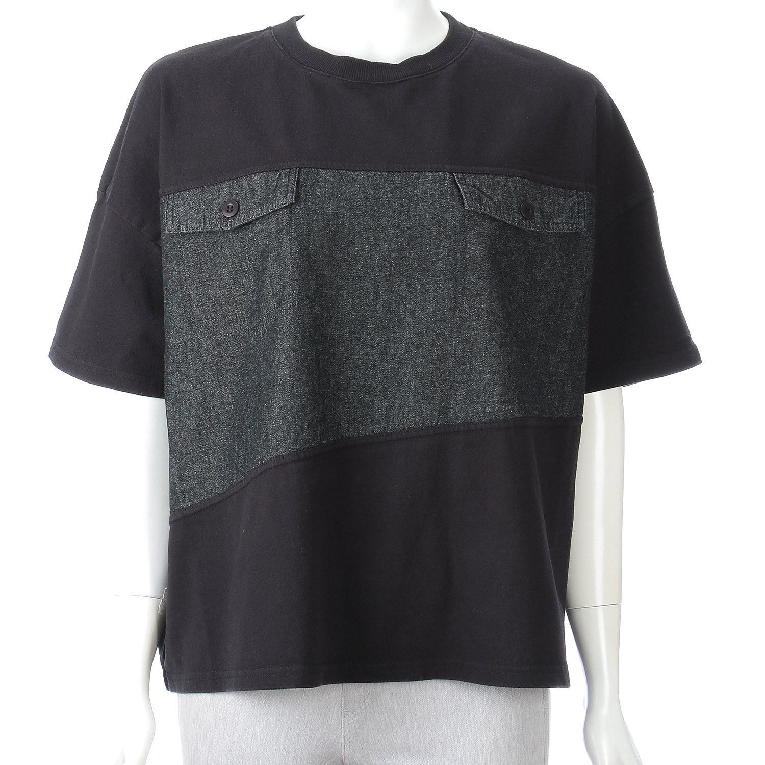 LUPILIEN デニムドッキングTシャツ - 画像3