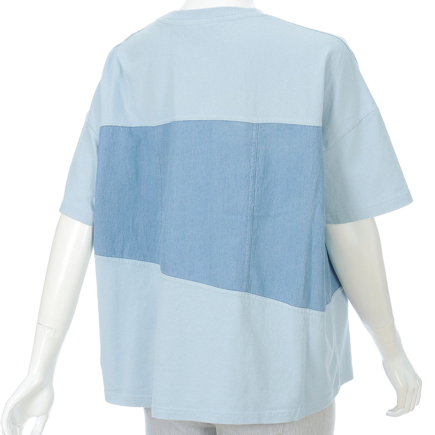 LUPILIEN デニムドッキングTシャツ - 画像5