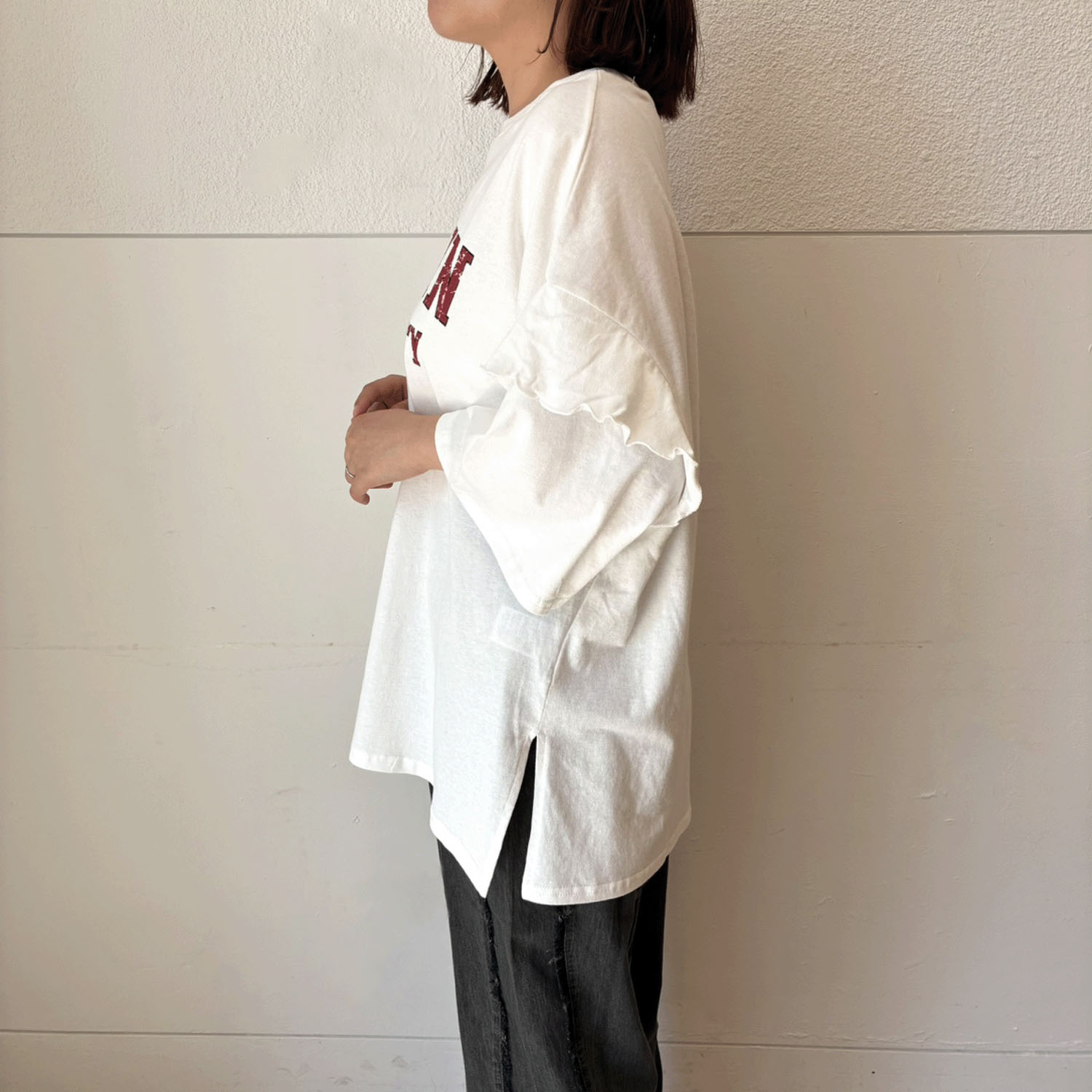 LUPILIEN 袖フリルTシャツ - 画像5