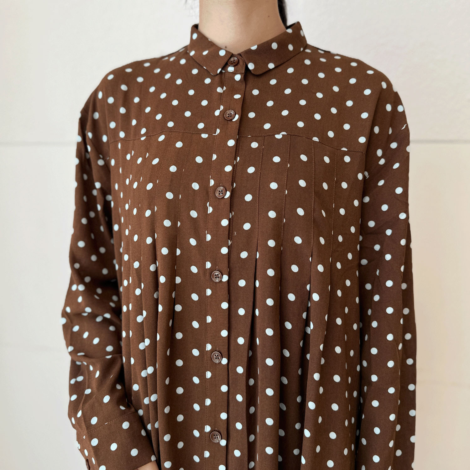 ドット柄ワンピース - 画像2