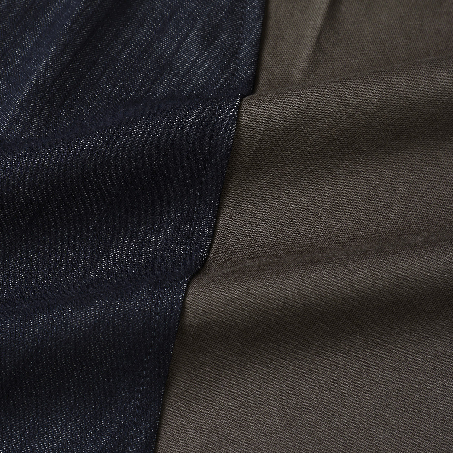 デニム風ドッキングパフスリーブプルオーバー - 画像4