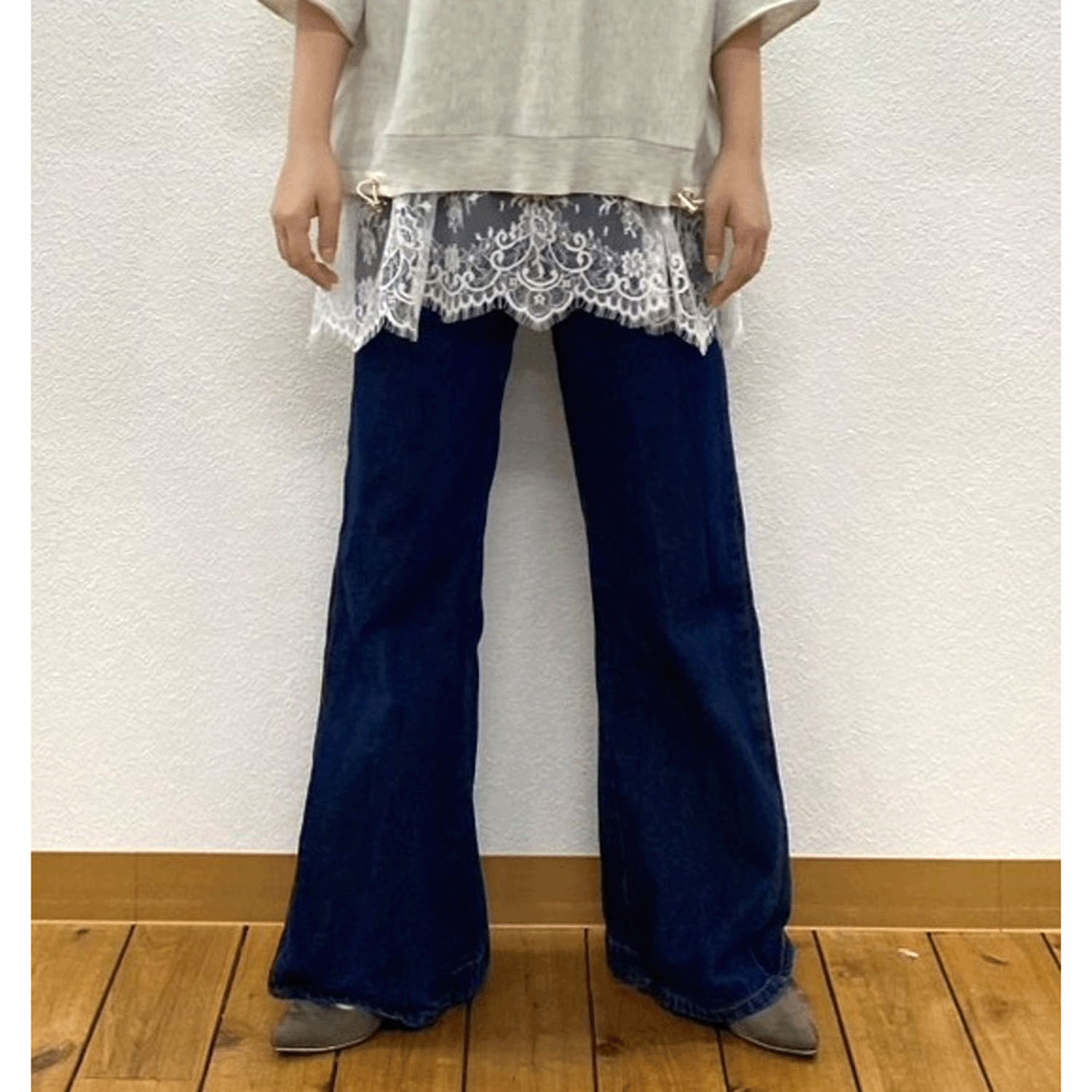 裾レースキャミソール - 画像2