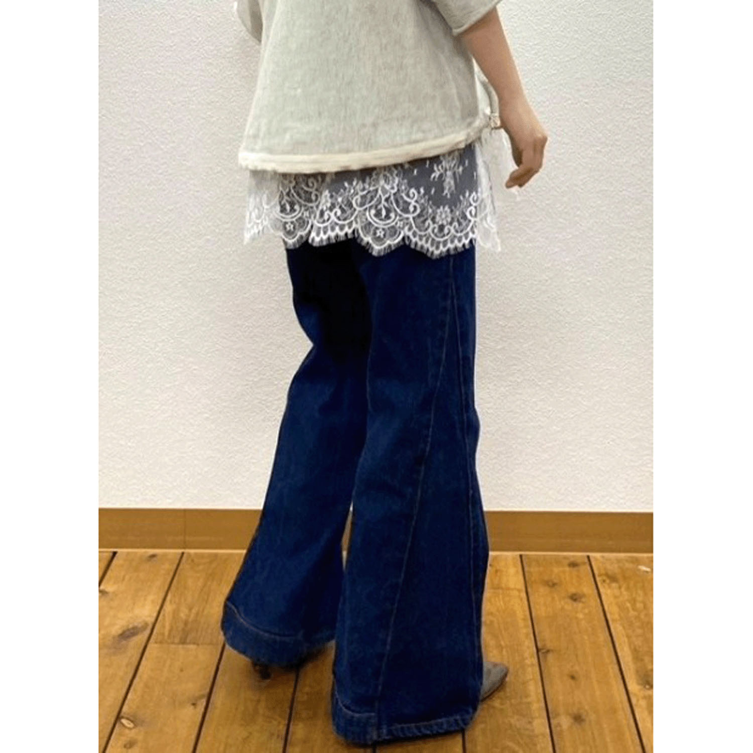 裾レースキャミソール - 画像3