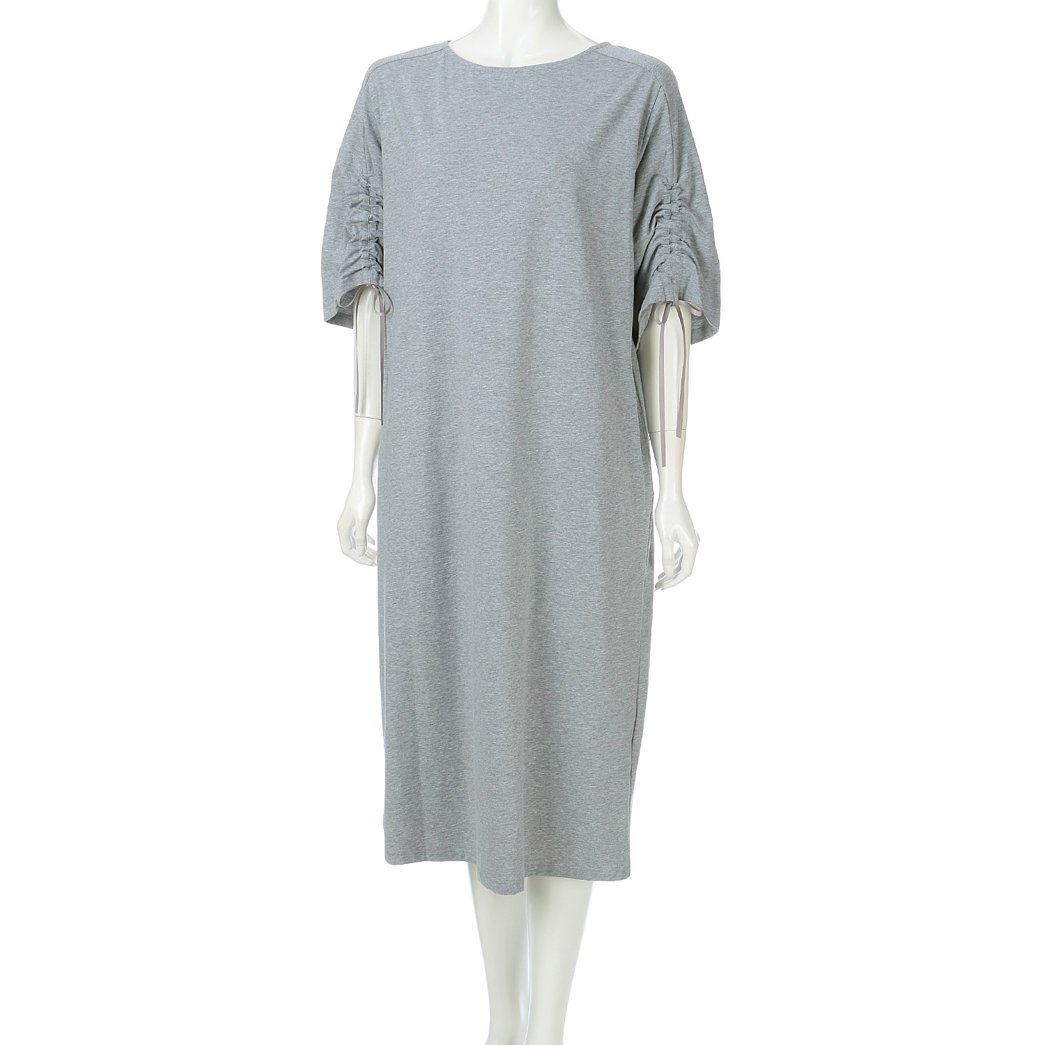 袖ギャザーワンピース - 画像3