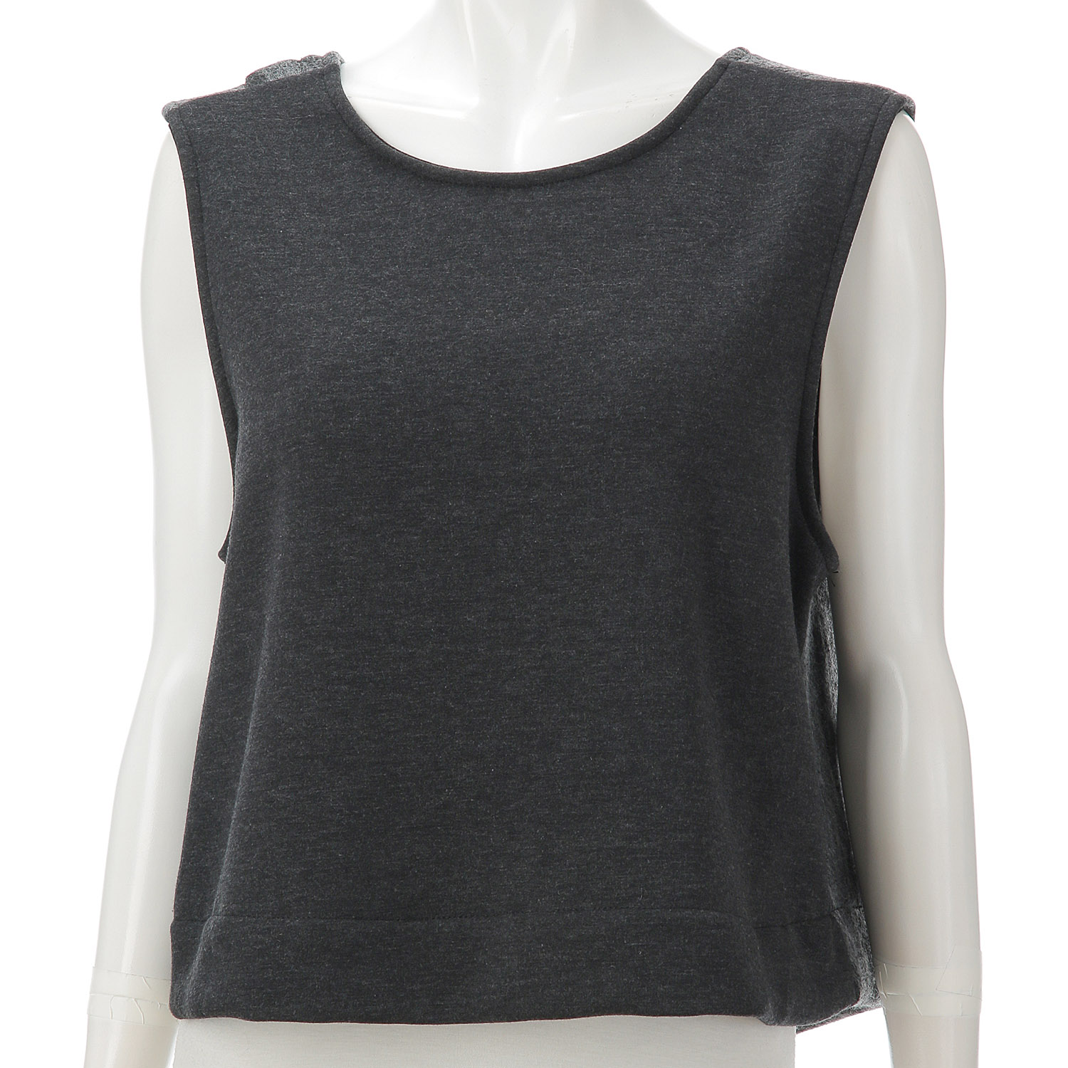 シャギー布帛カットソー2WAYベスト - 画像3