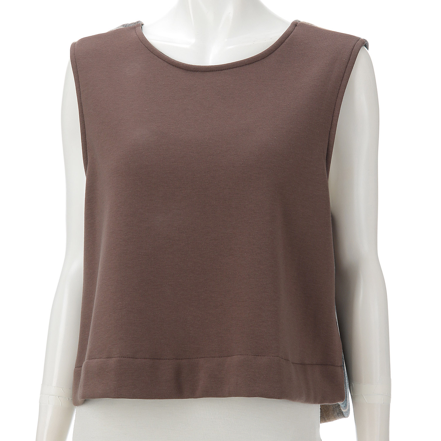 シャギー布帛カットソー2WAYベスト - 画像7