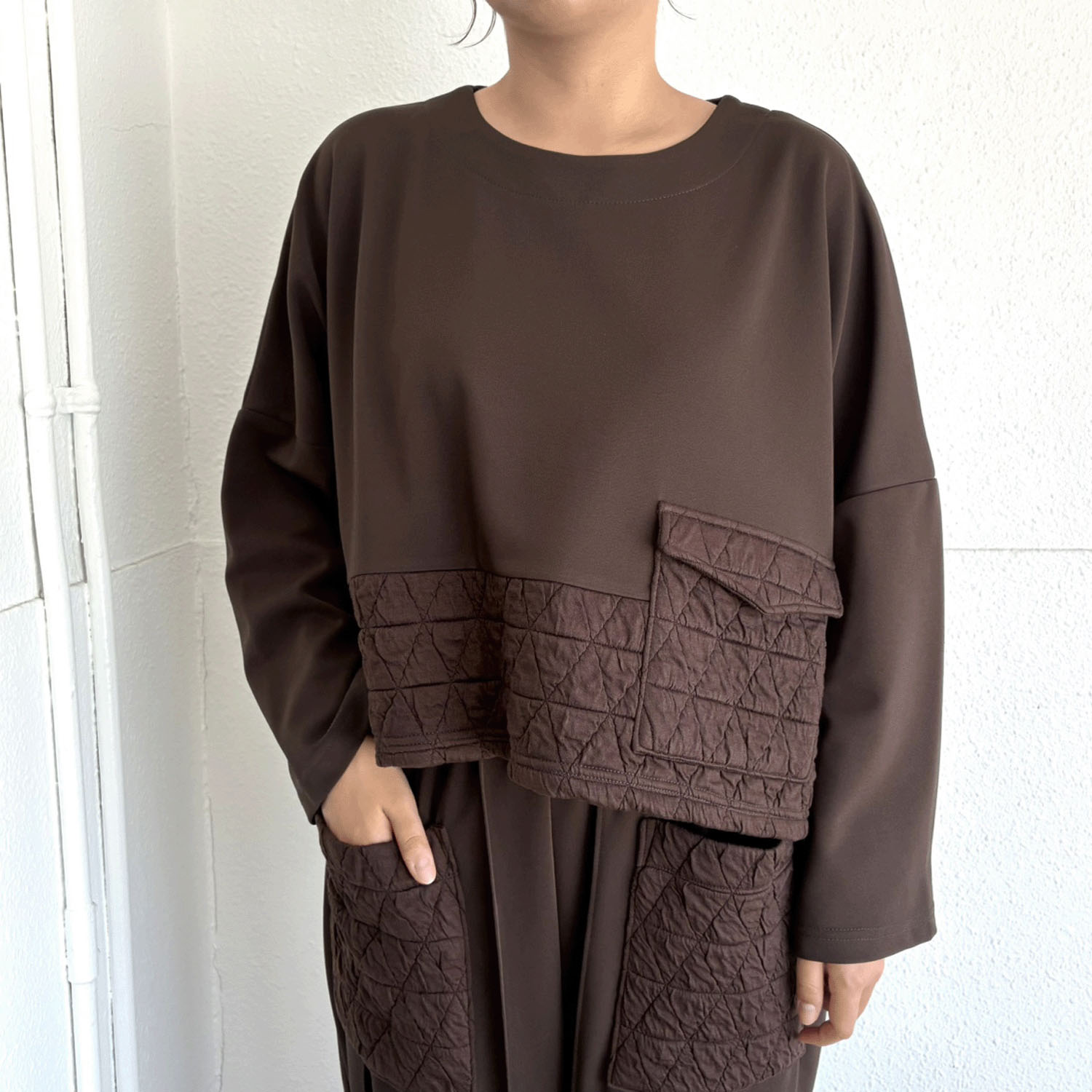 キルト切替BIGカットソー - 画像7