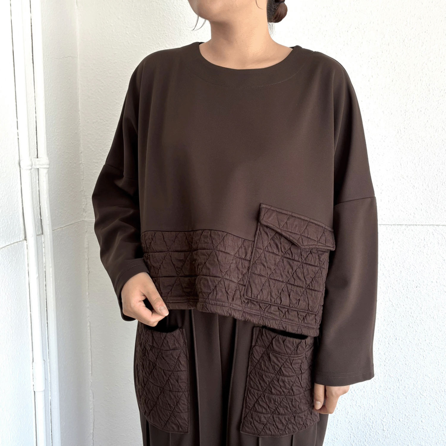 キルト切替BIGカットソー - 画像1