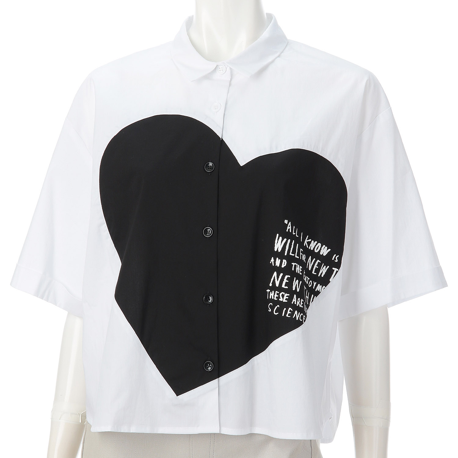 ハートパッチワークシャツ - 画像7