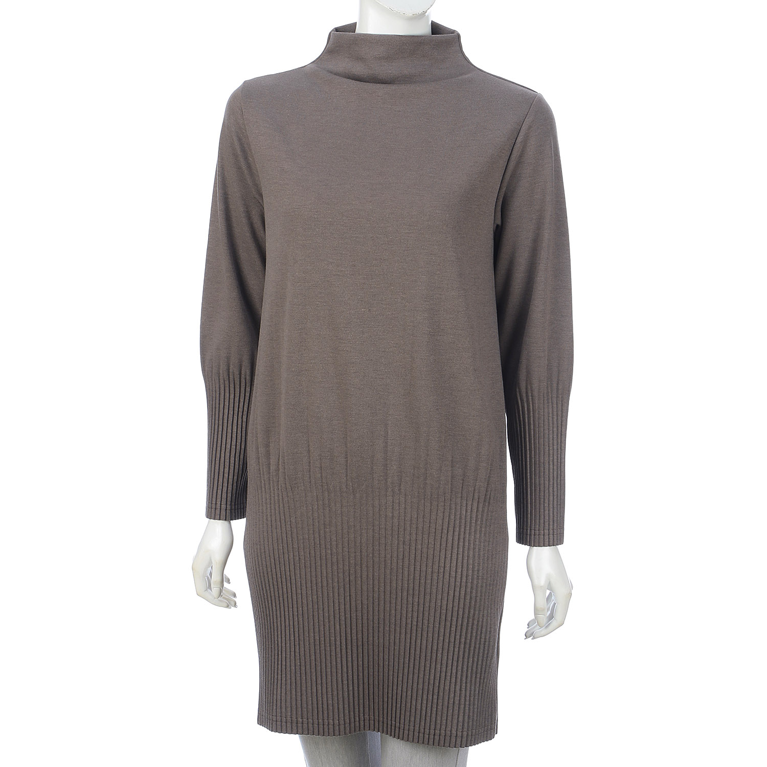 裾プリーツボトルネックチュニック - 画像11