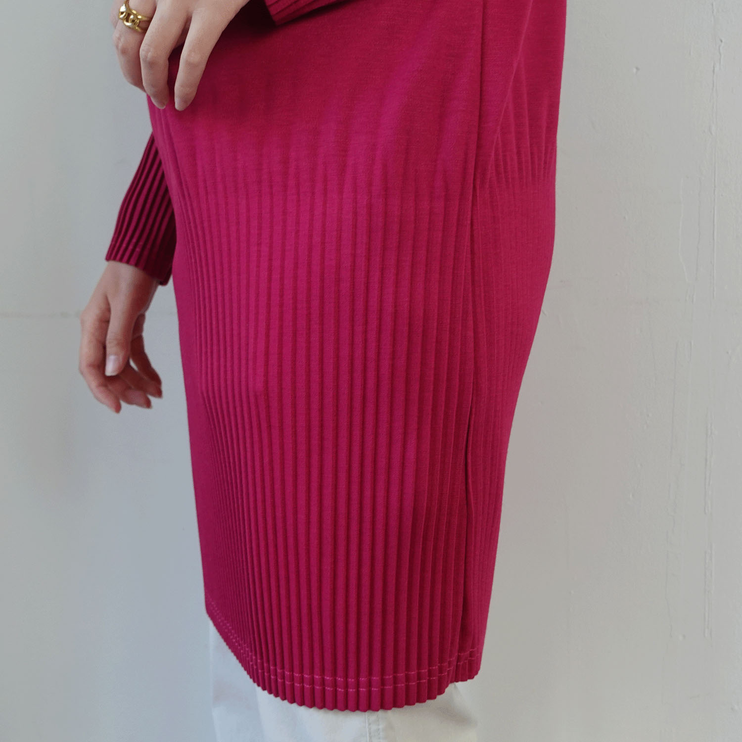 裾プリーツボトルネックチュニック - 画像15