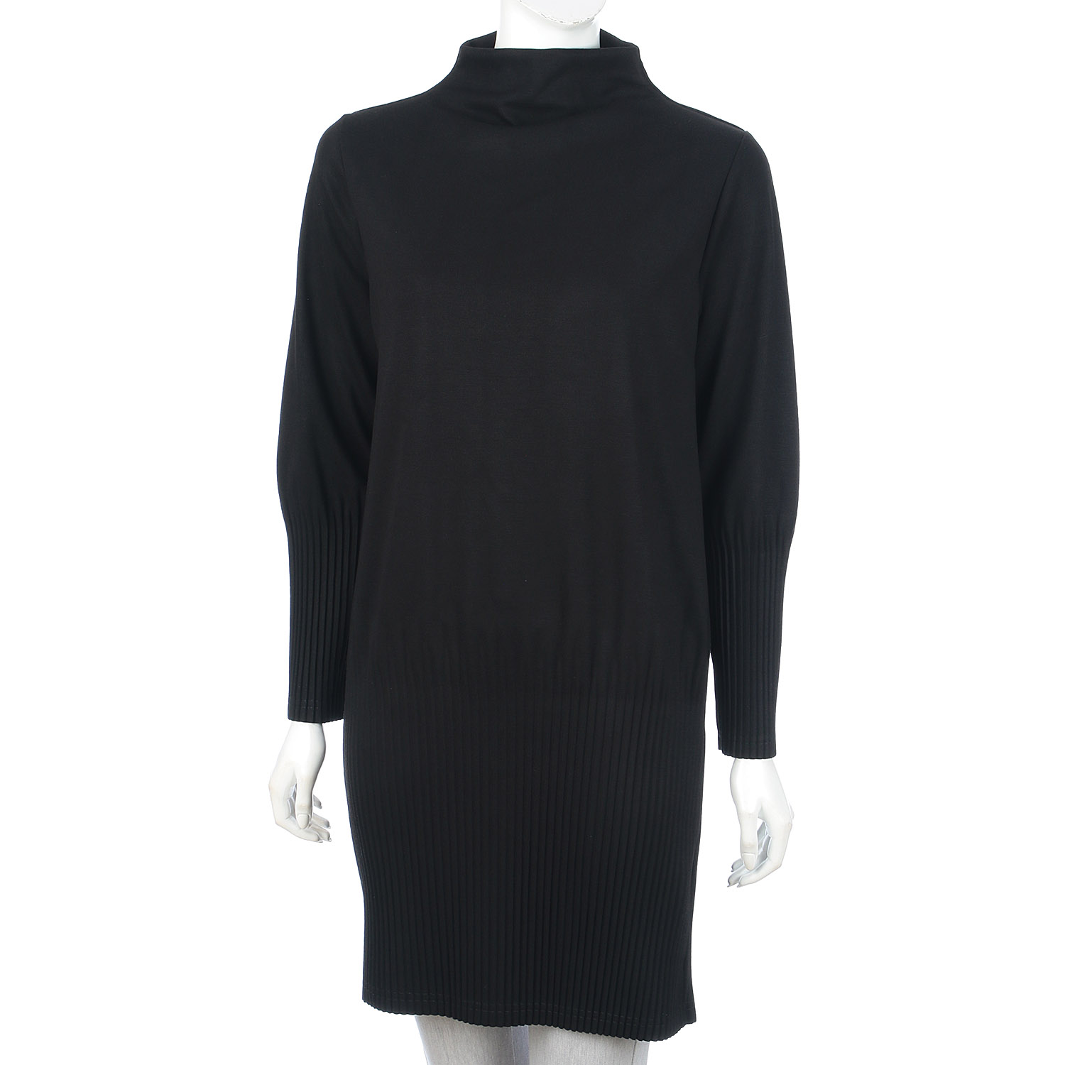 裾プリーツボトルネックチュニック - 画像7