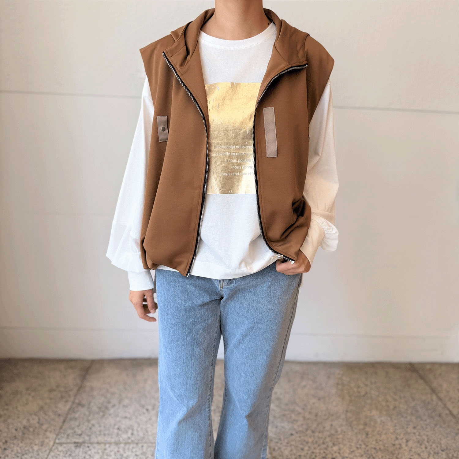 バルーンフーディベスト - 画像2