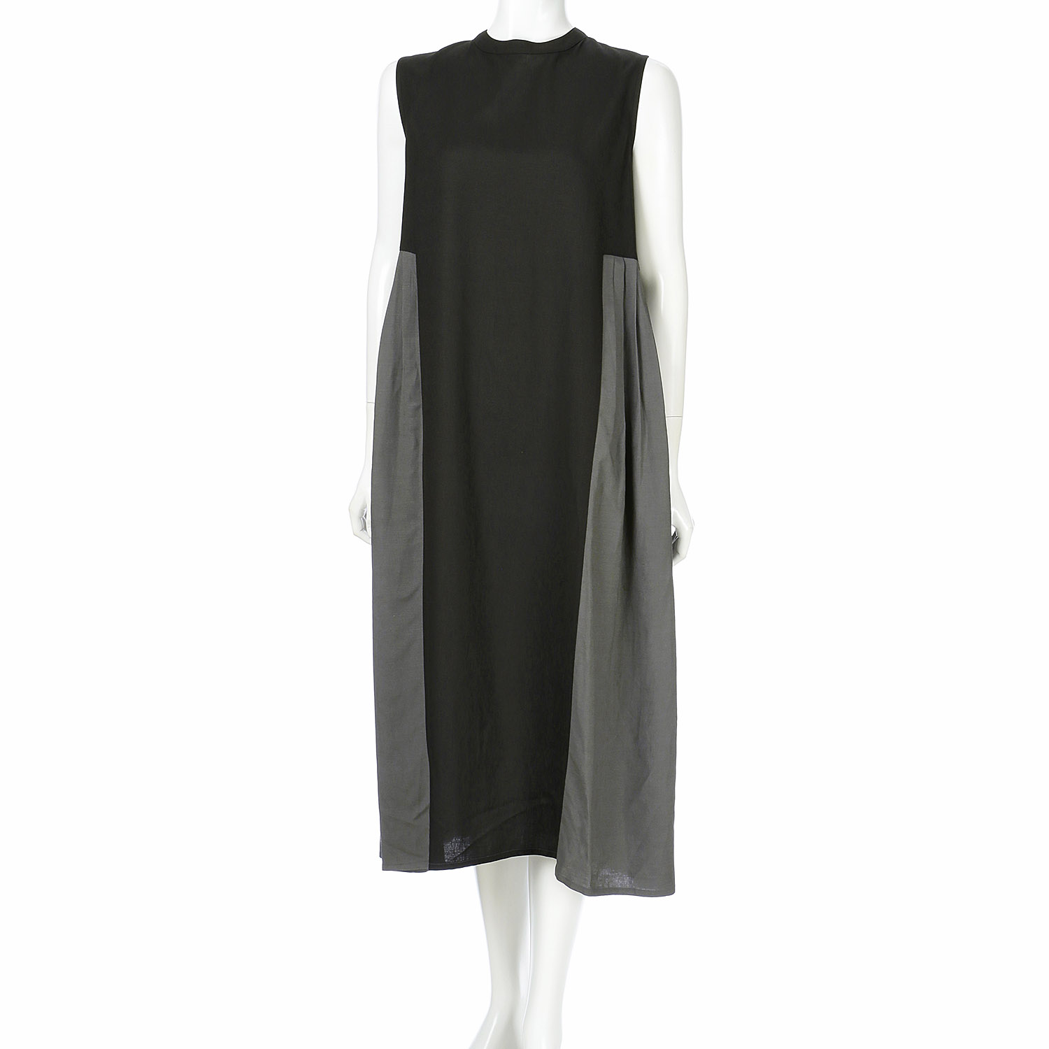 ADESSO L’ORA サイドタックバイカラーワンピース - 画像2