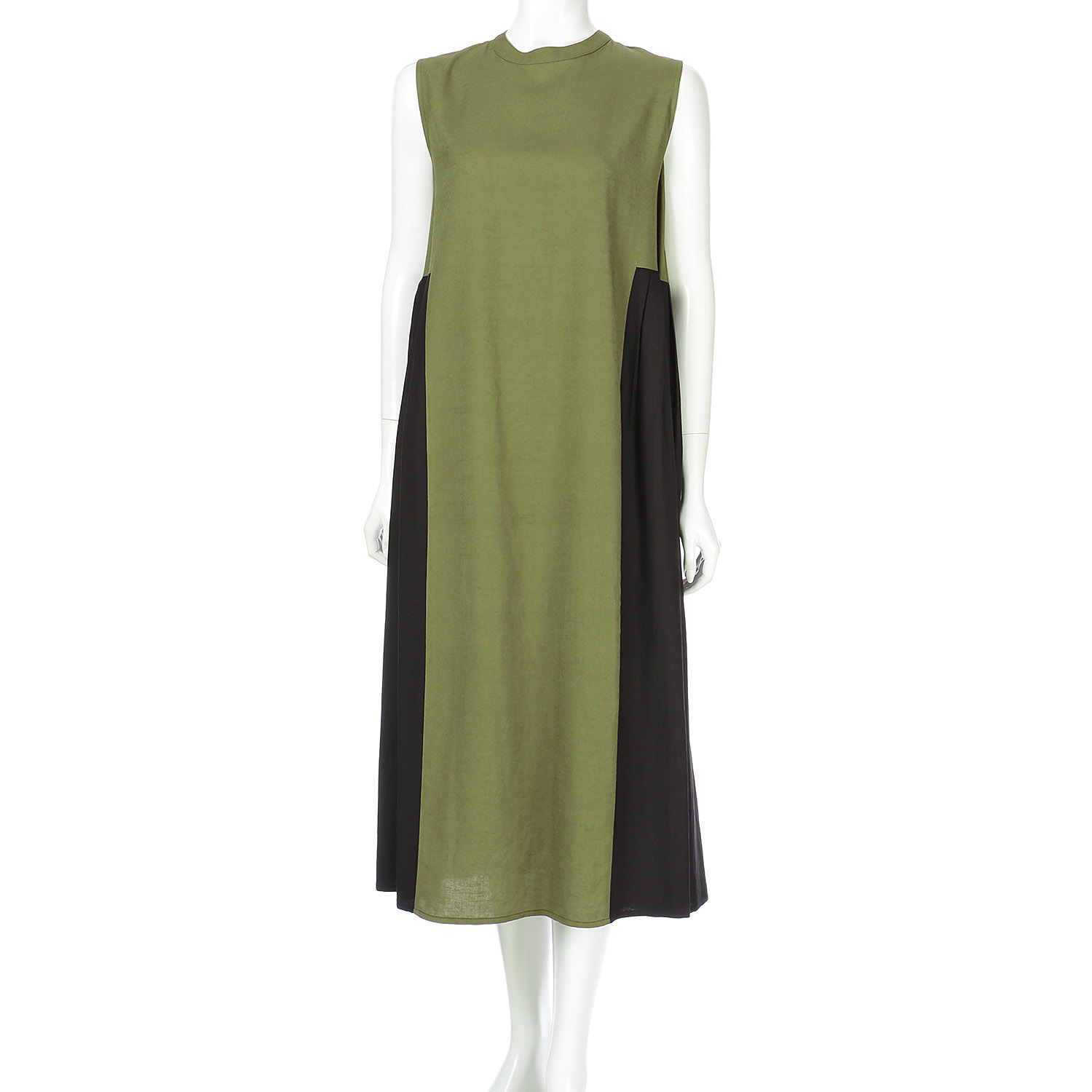 ADESSO L’ORA サイドタックバイカラーワンピース - 画像3