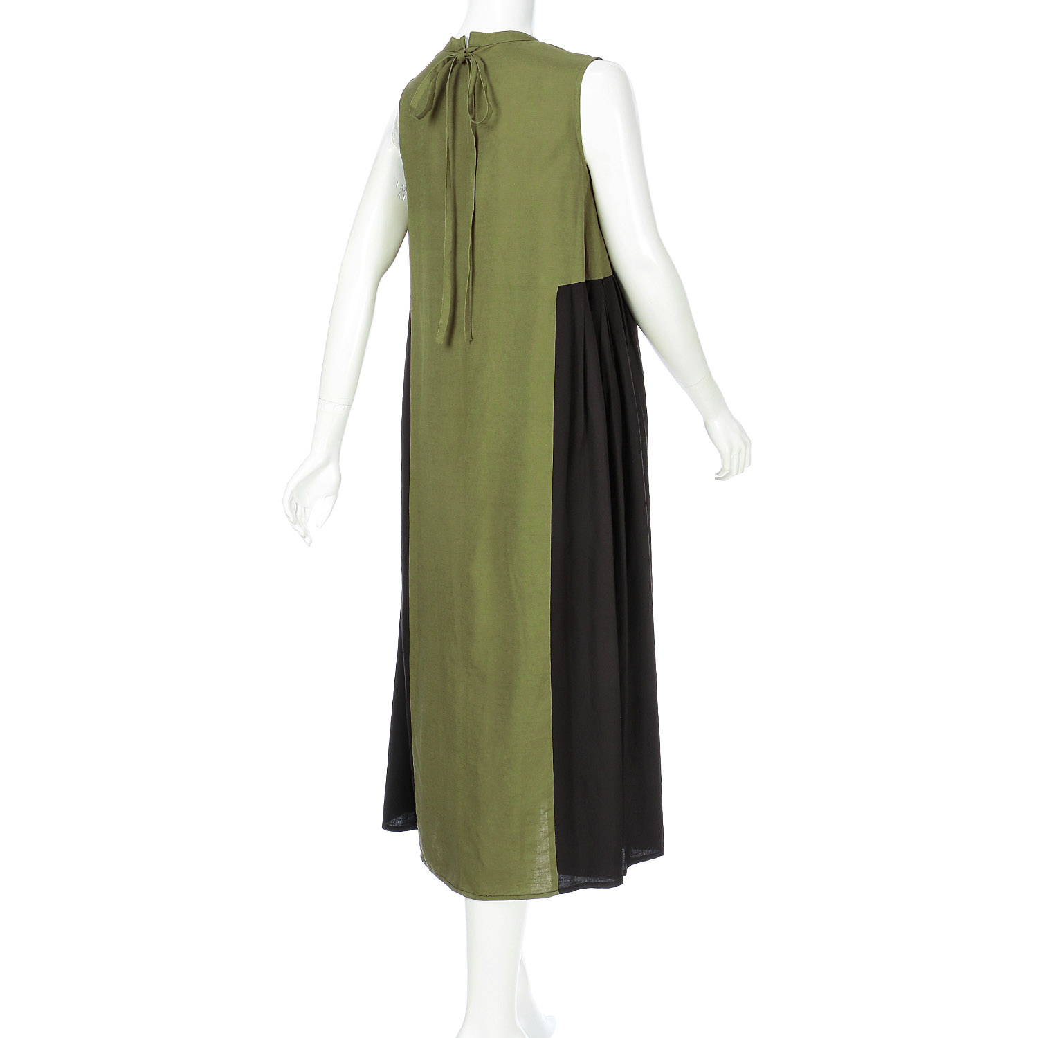 ADESSO L’ORA サイドタックバイカラーワンピース - 画像5