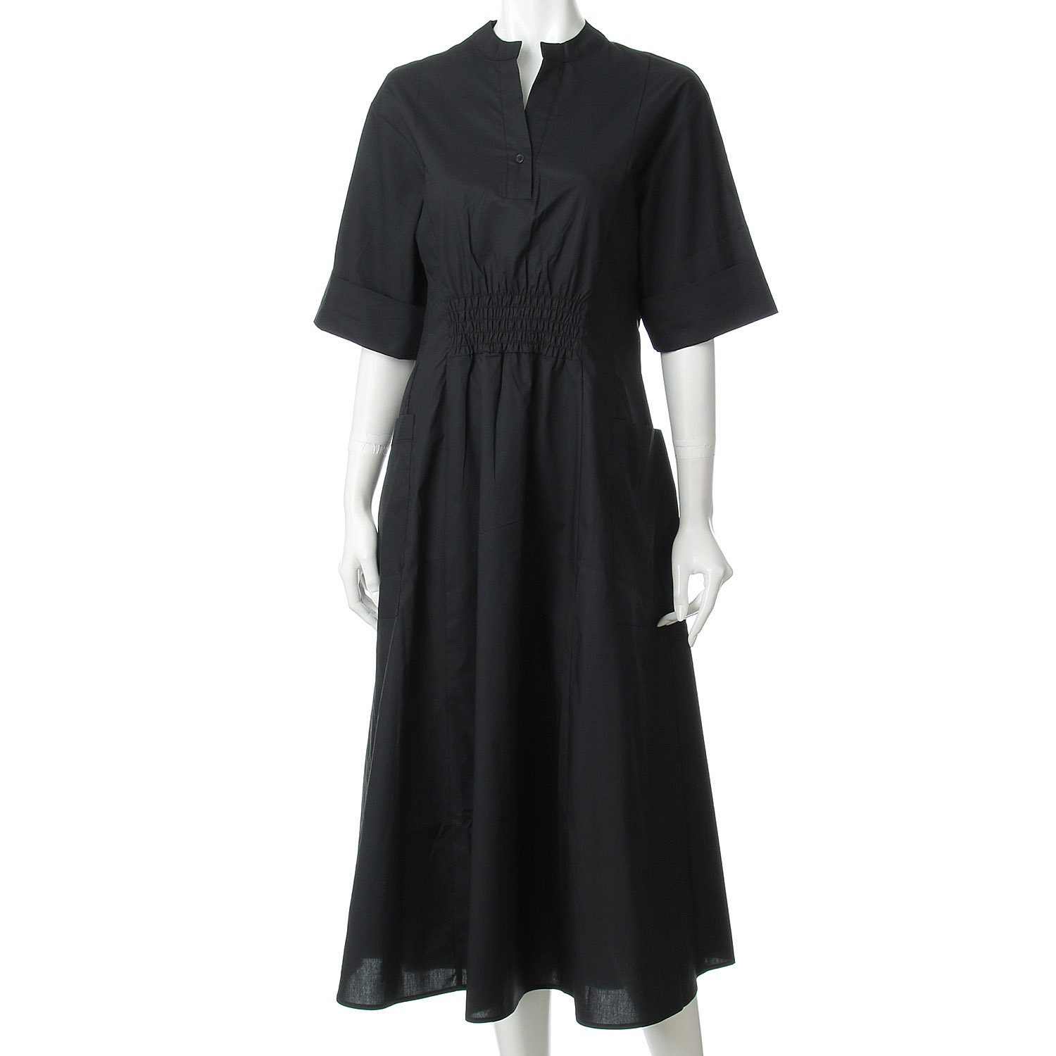 前後ウエストスモッグワンピース - 画像3