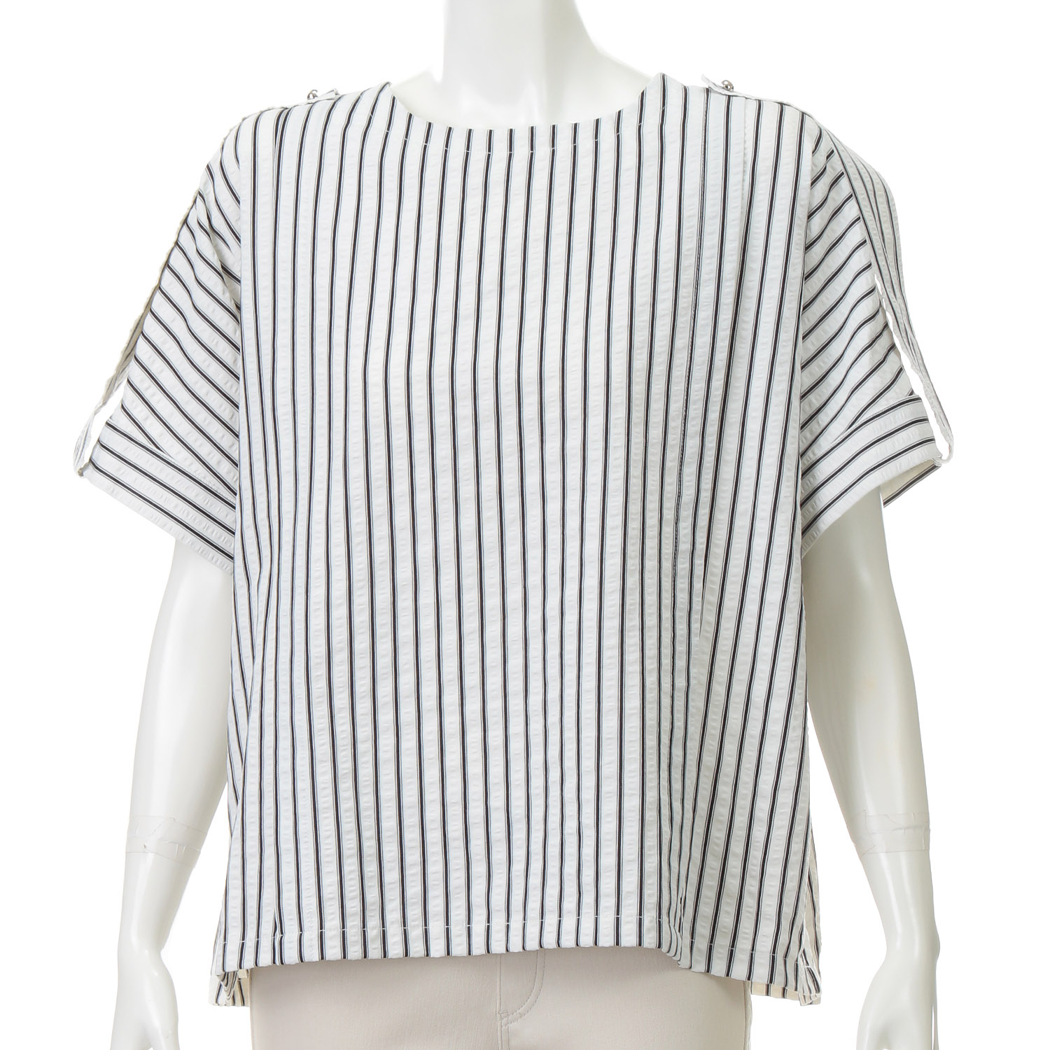 塩縮ストライププルオーバー - 画像1