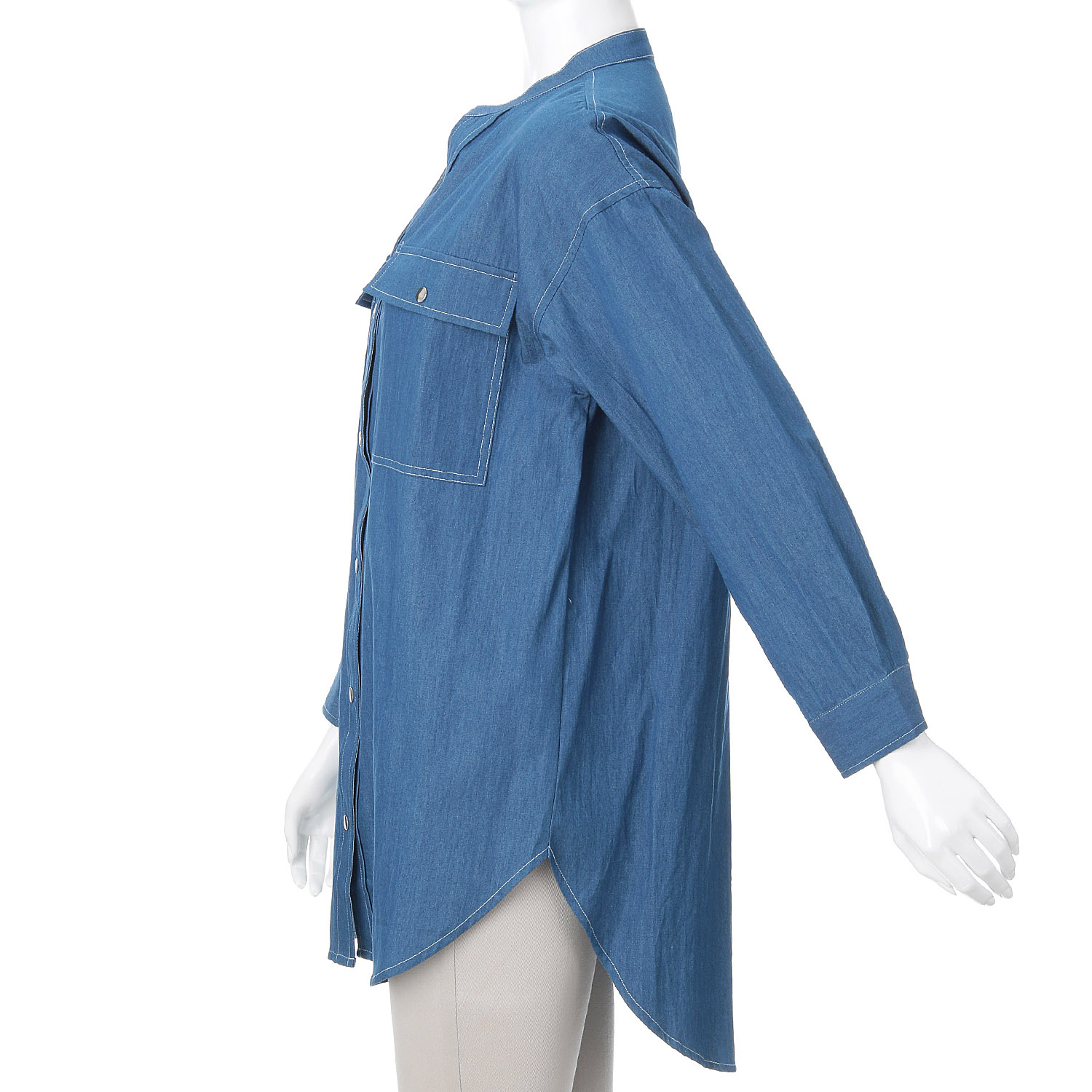 シャンブレーシャツジャケット - 画像2