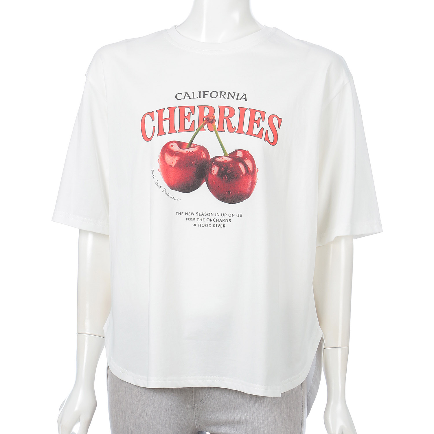 【Insta Live】チェリープリントTシャツ - 画像2