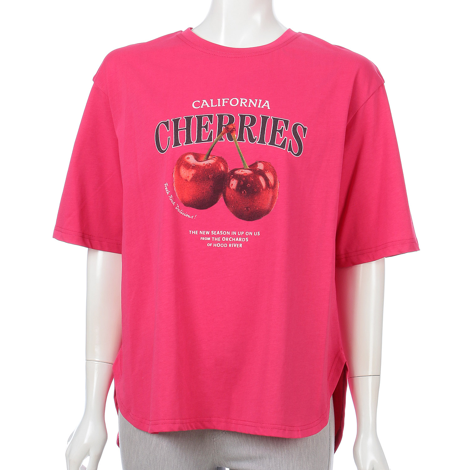 【Insta Live】チェリープリントTシャツ - 画像1