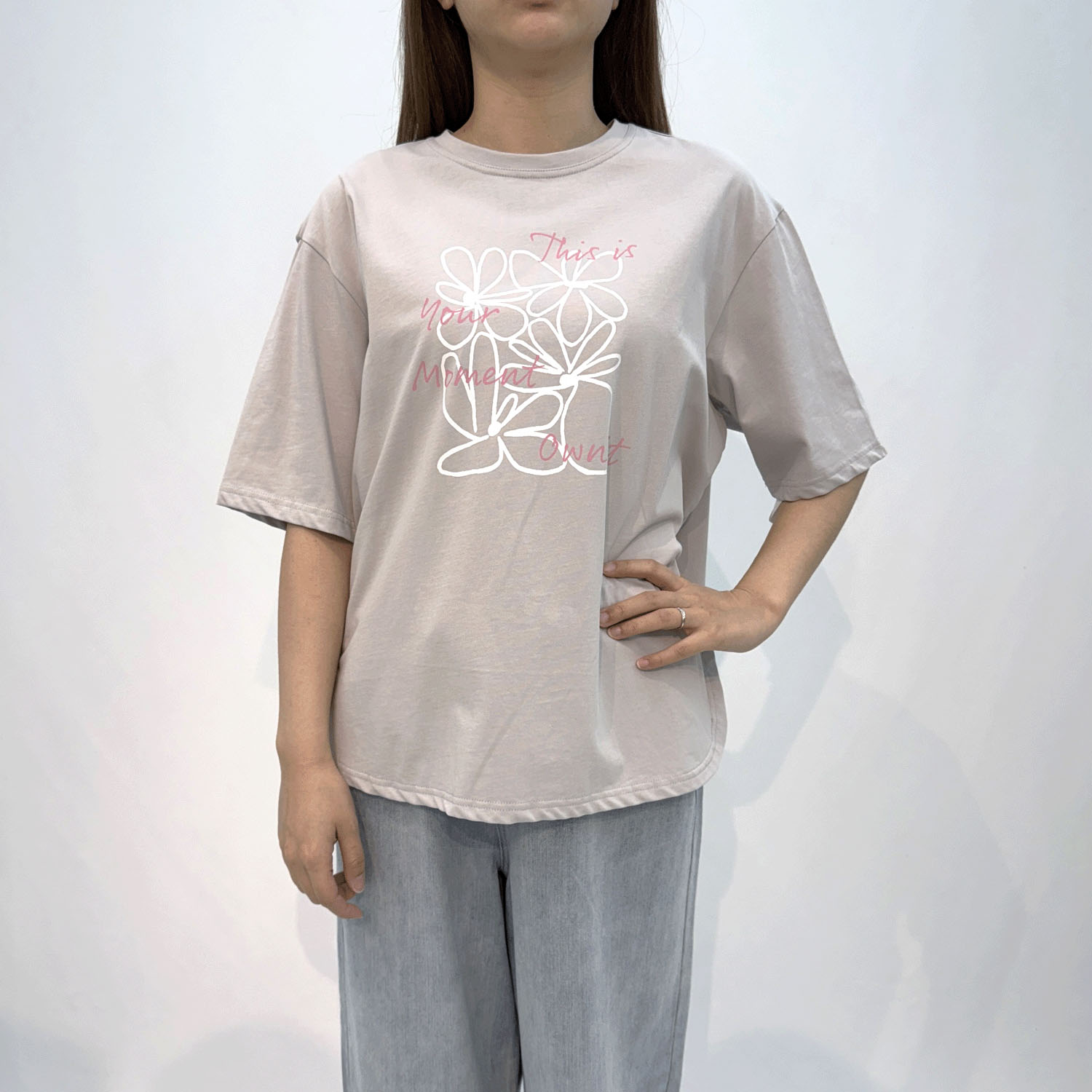 【Insta Live】アウトラインプリントTシャツ