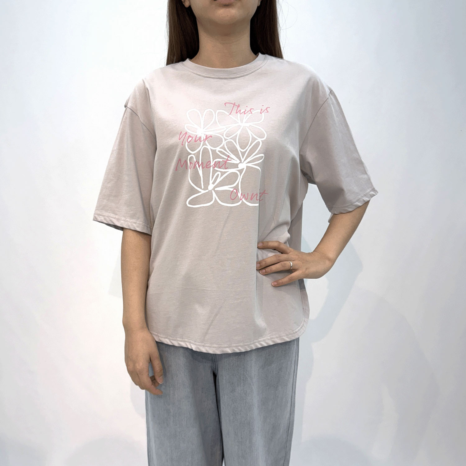 【Insta Live】アウトラインプリントTシャツ