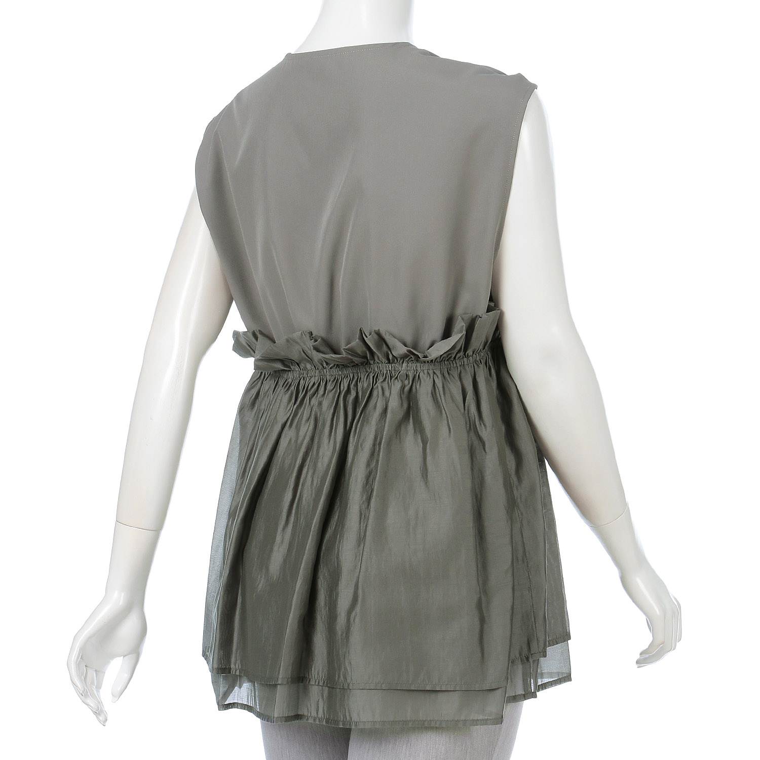 ペプラムシアー切替ベスト - 画像10