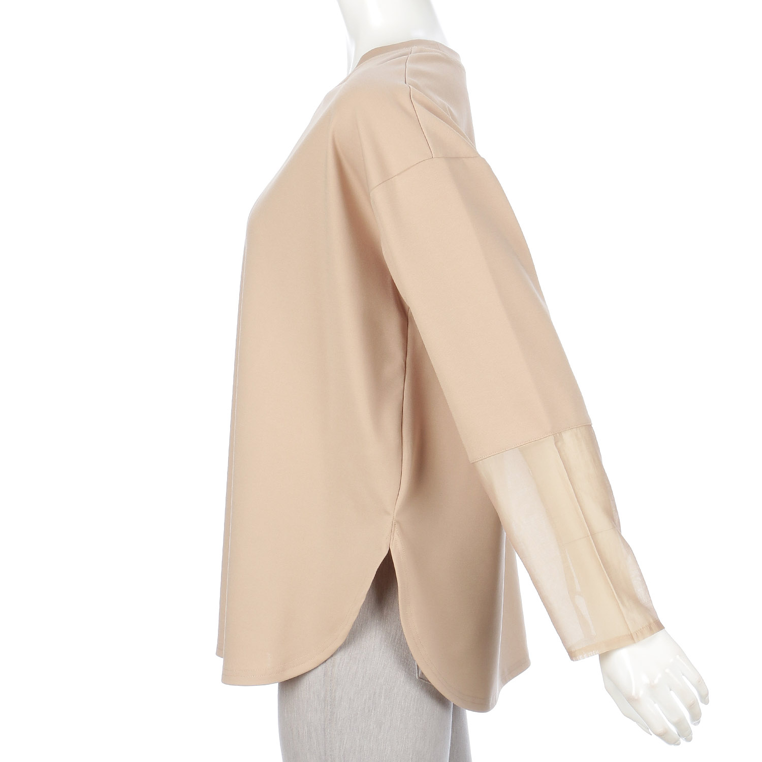 袖シアー切替プルオーバー - 画像5