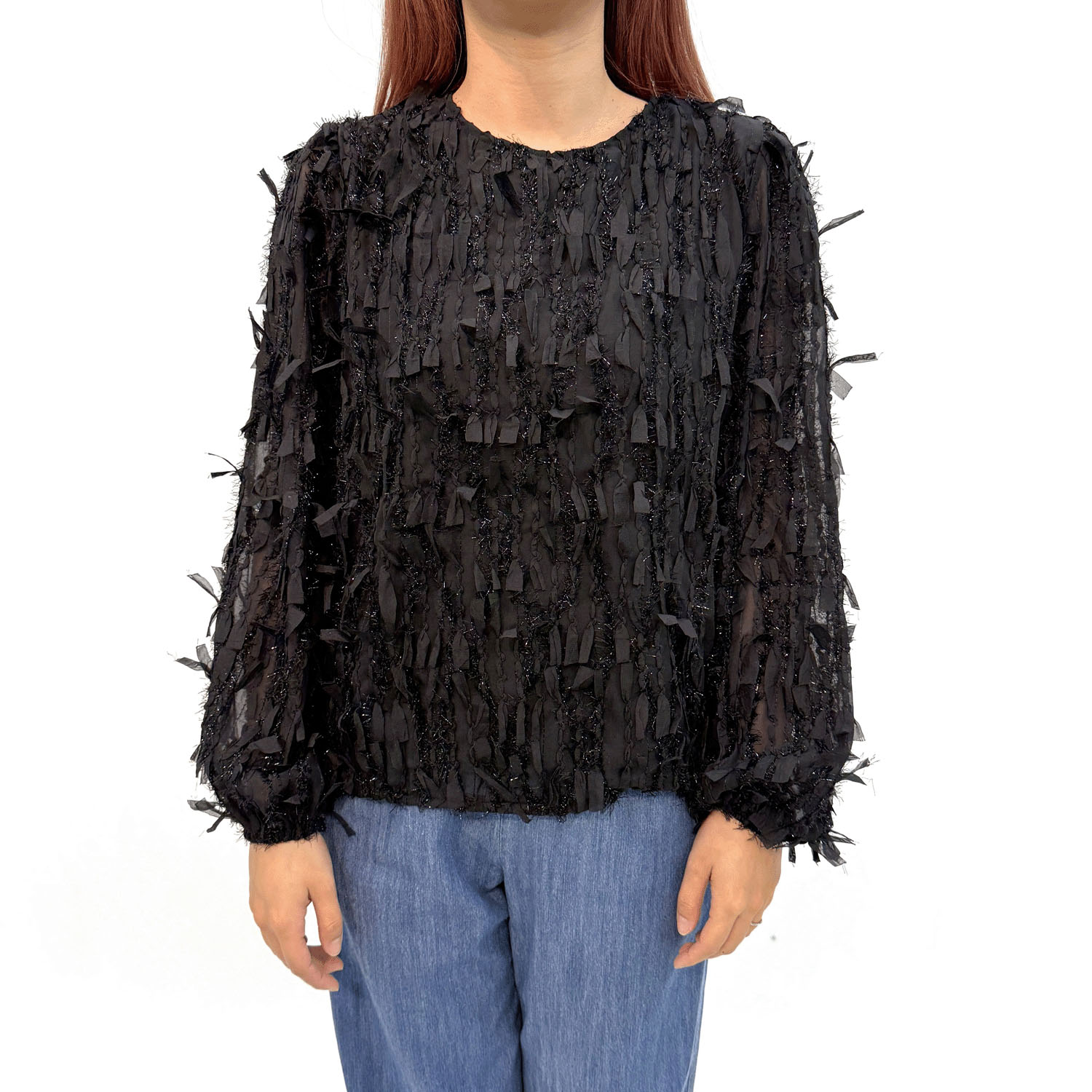 ファンシーヤーンブラウス - 画像2