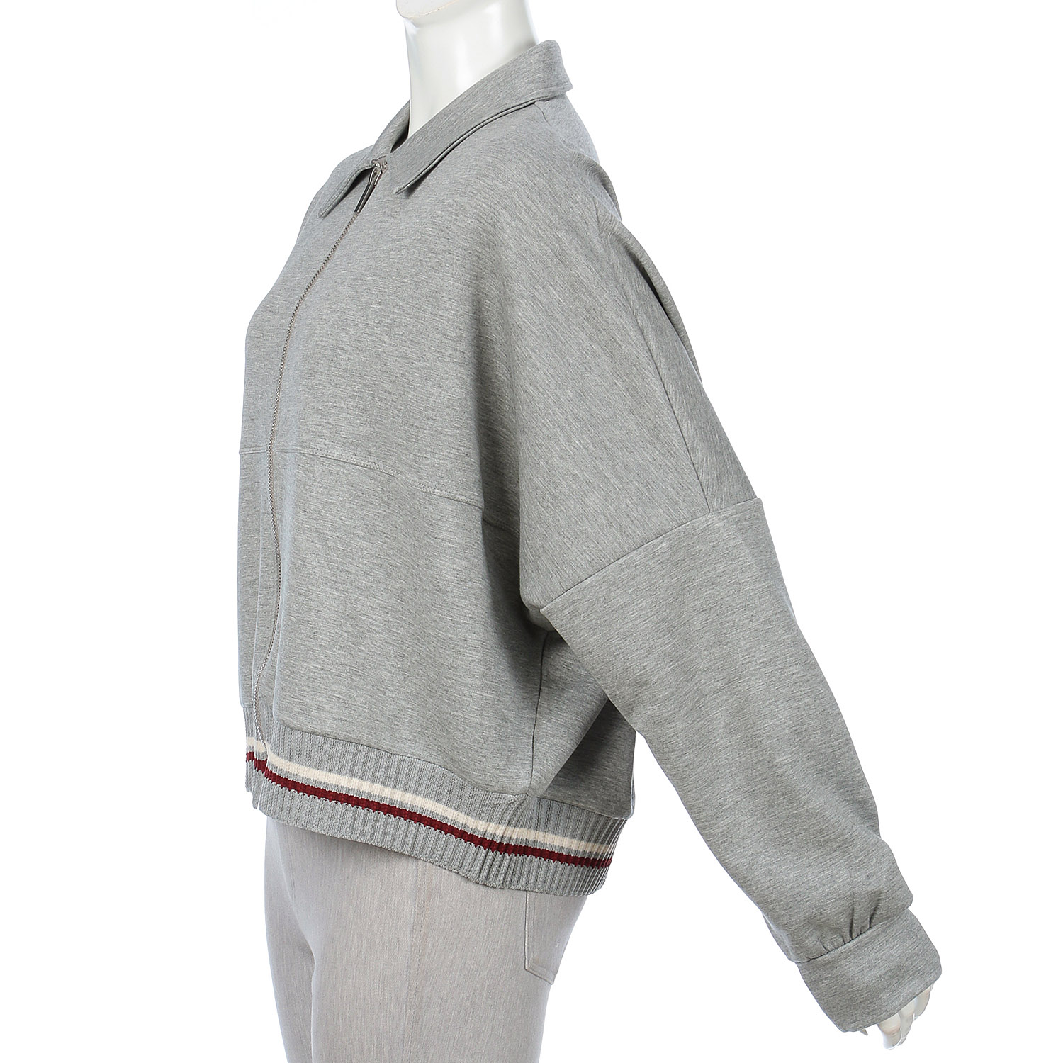 襟付きカットソージャケット - 画像5