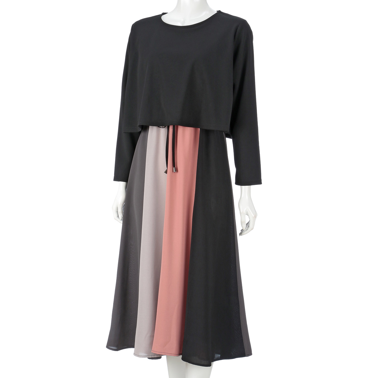 配色切替ワンピース - 画像5