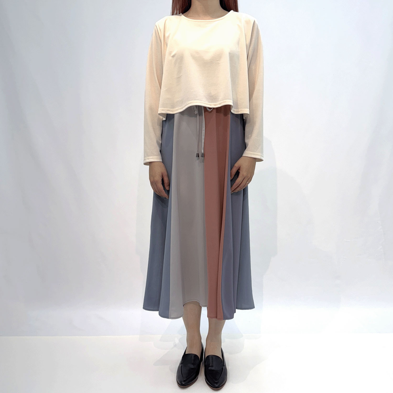 配色切替ワンピース - 画像7