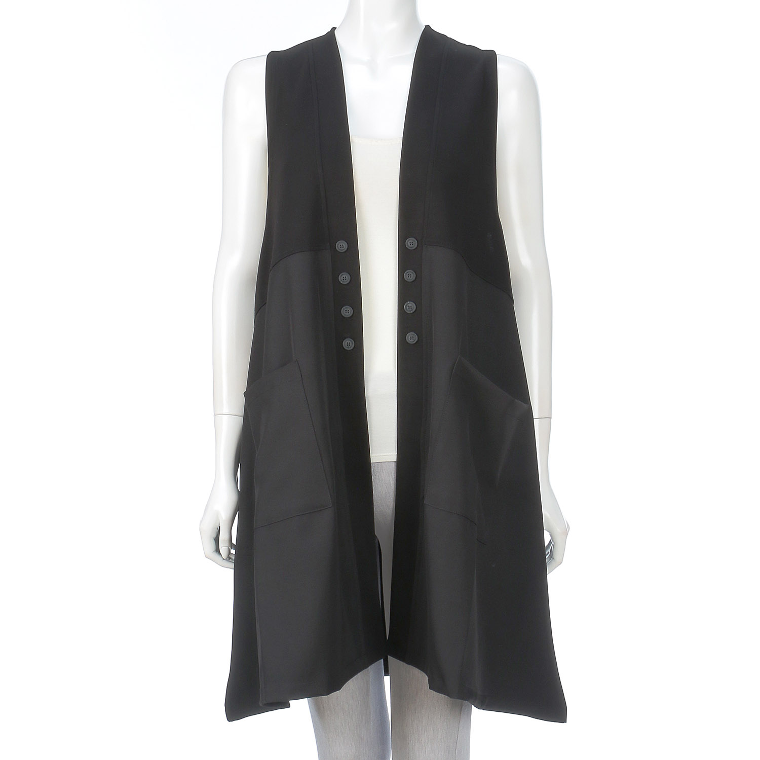 布帛切替えベスト - 画像5