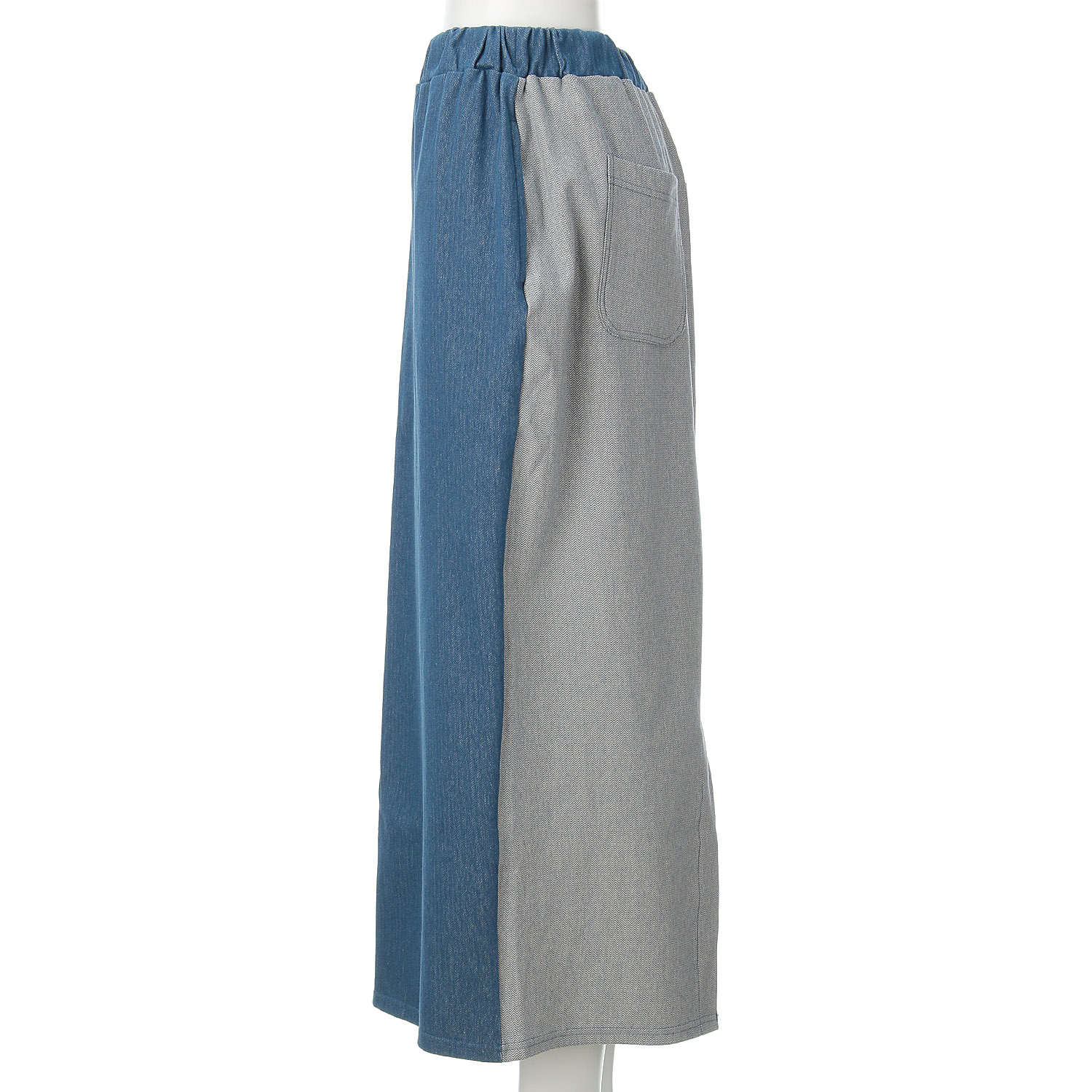 LUPILIEN ヘリンボーン裏毛タイトスカート - 画像4