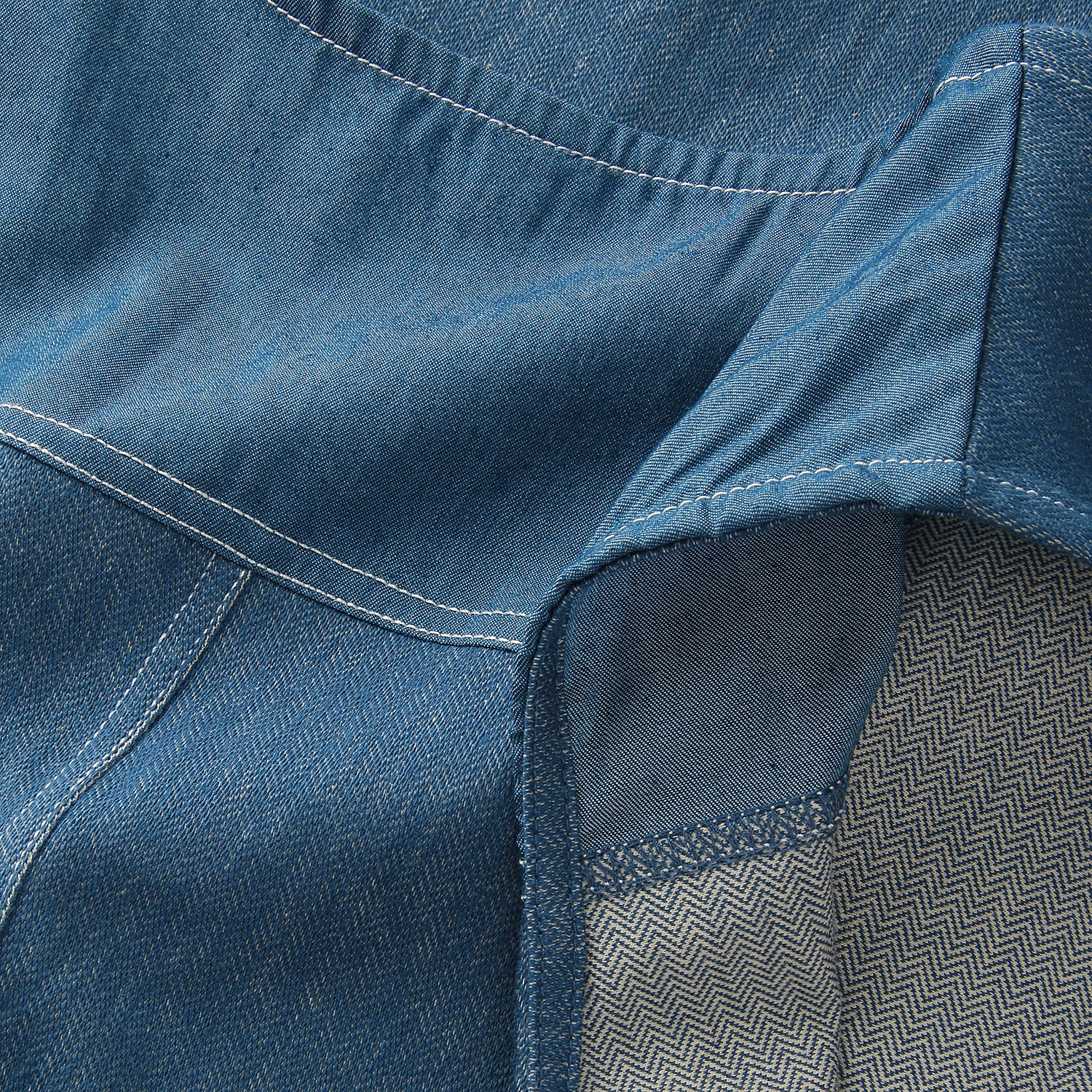 LUPILIEN ヘリンボーン裏毛タックジャンパースカート - 画像3