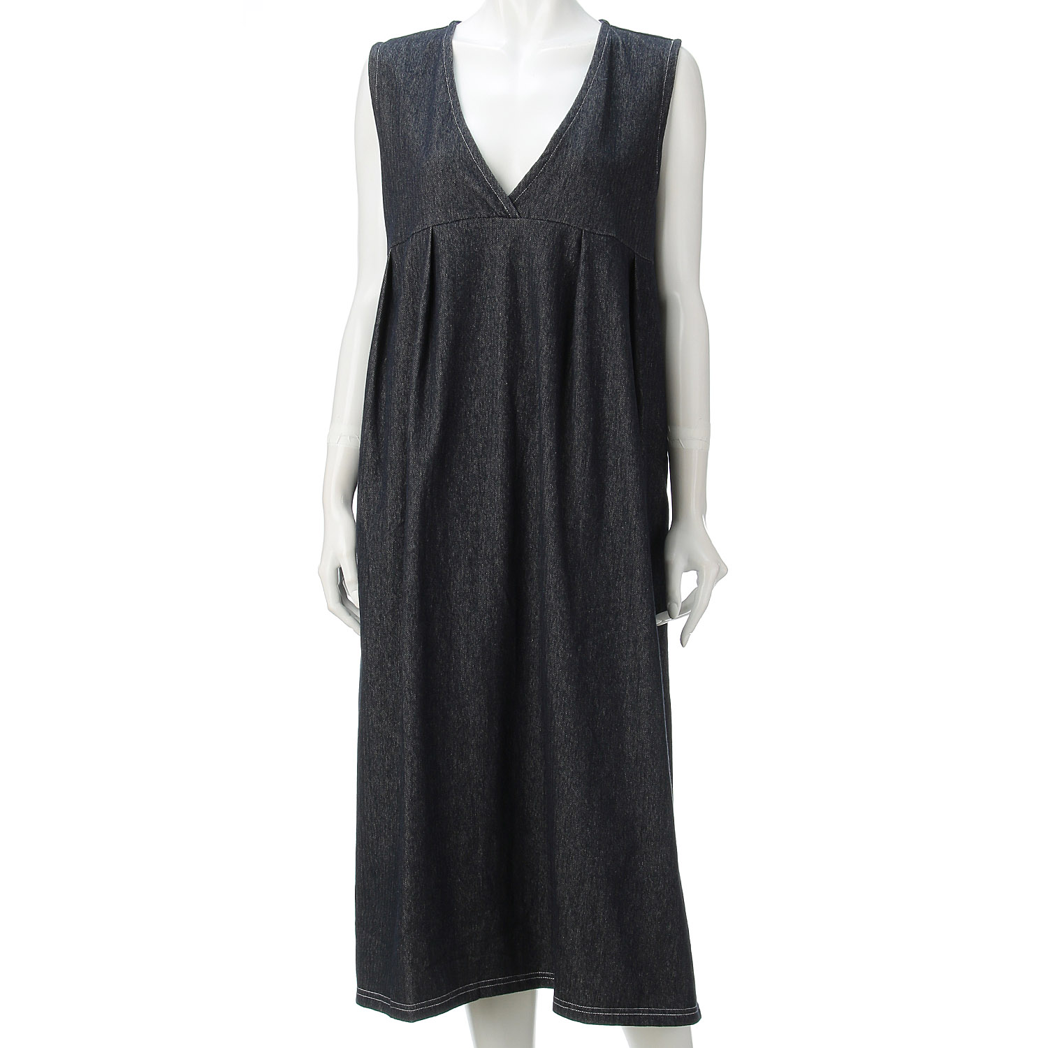 LUPILIEN ヘリンボーン裏毛タックジャンパースカート - 画像4