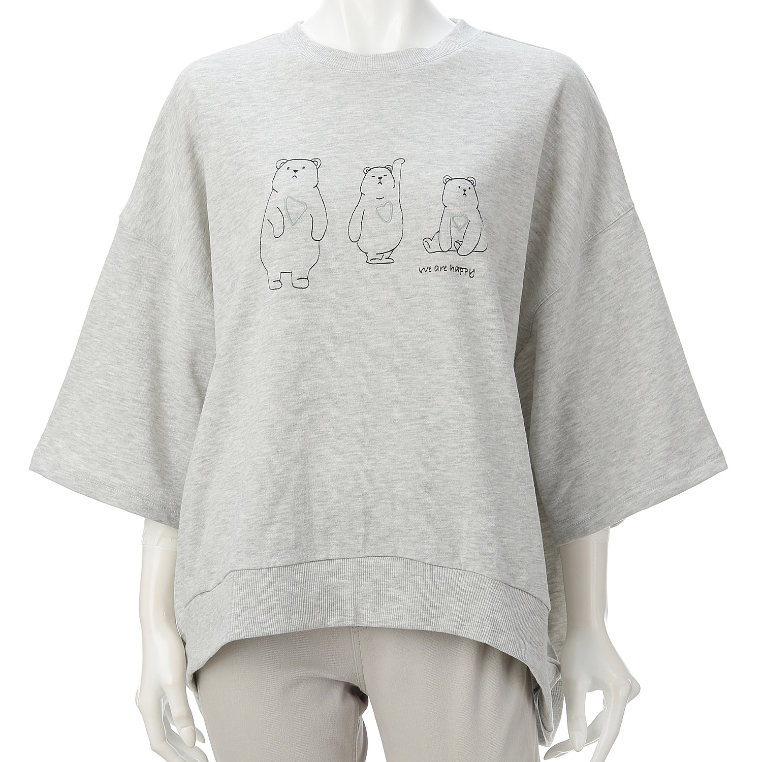 LUPILIEN ミニ裏毛しろくま刺繍プルオーバー - 画像3