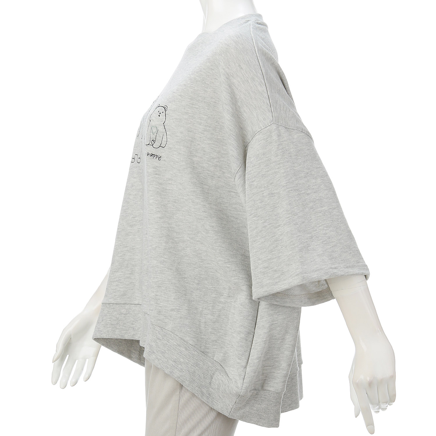 LUPILIEN ミニ裏毛しろくま刺繍プルオーバー - 画像4