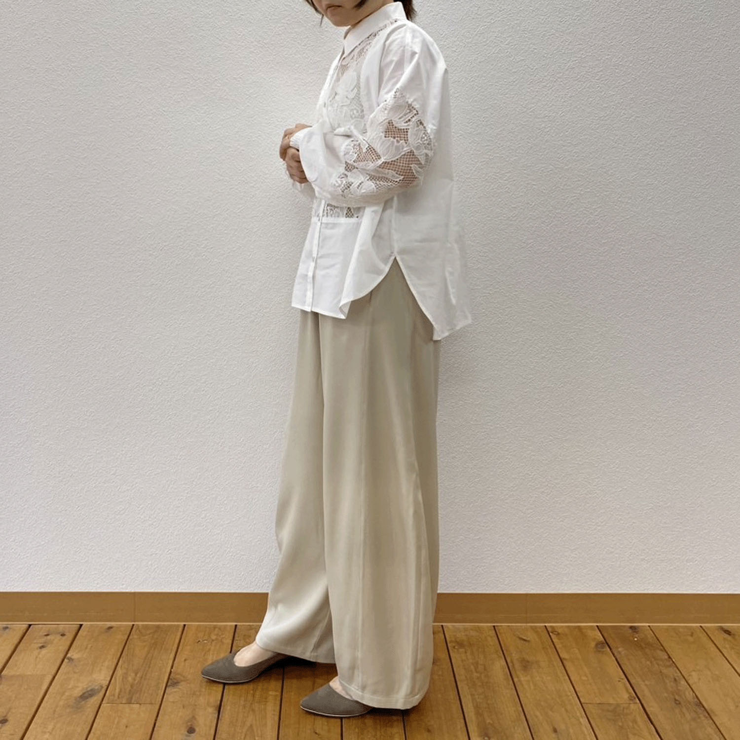 レース切替えシャツ - 画像2