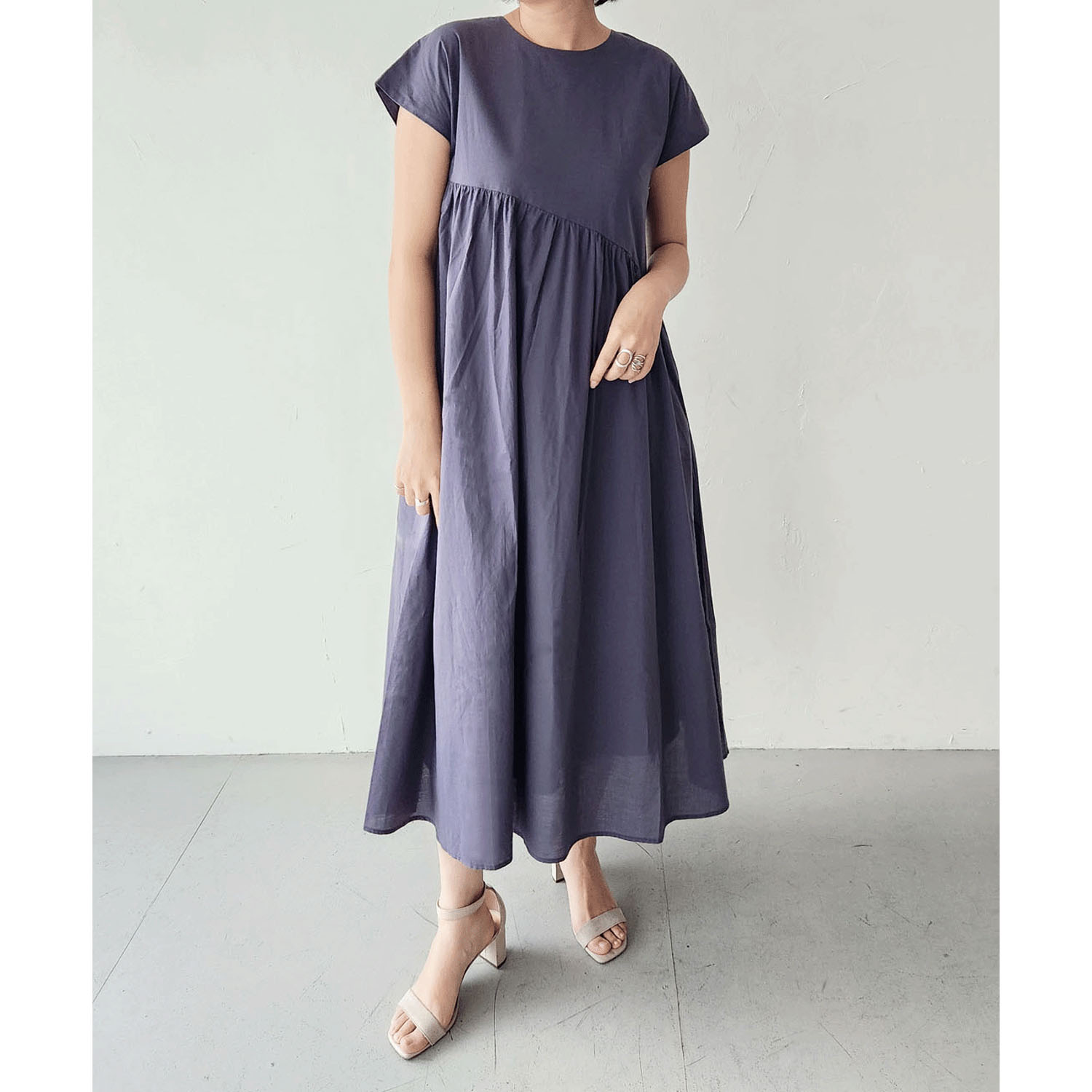 epidemique 斜めギャザーワンピース - 画像1