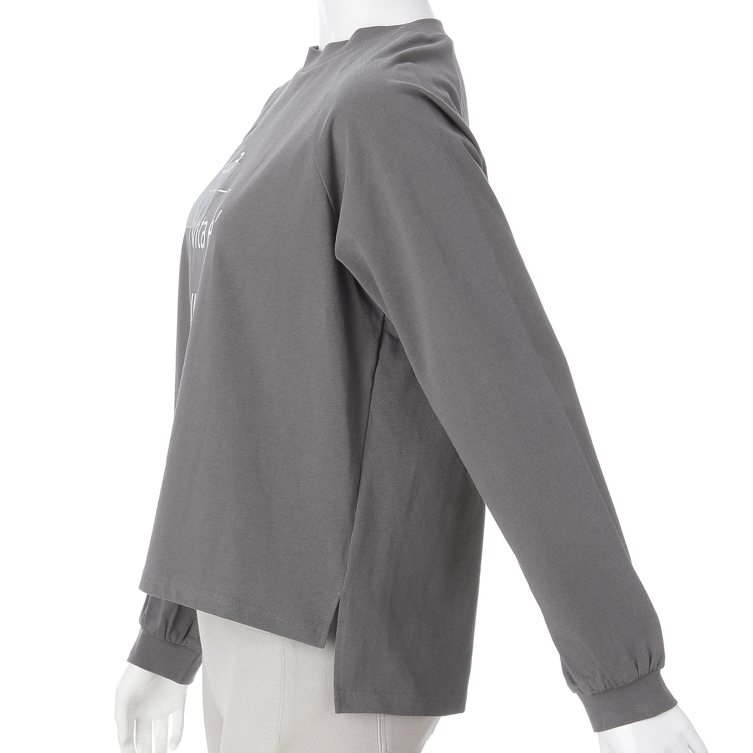 epidemique ロゴ箔プリントロングTシャツ - 画像7