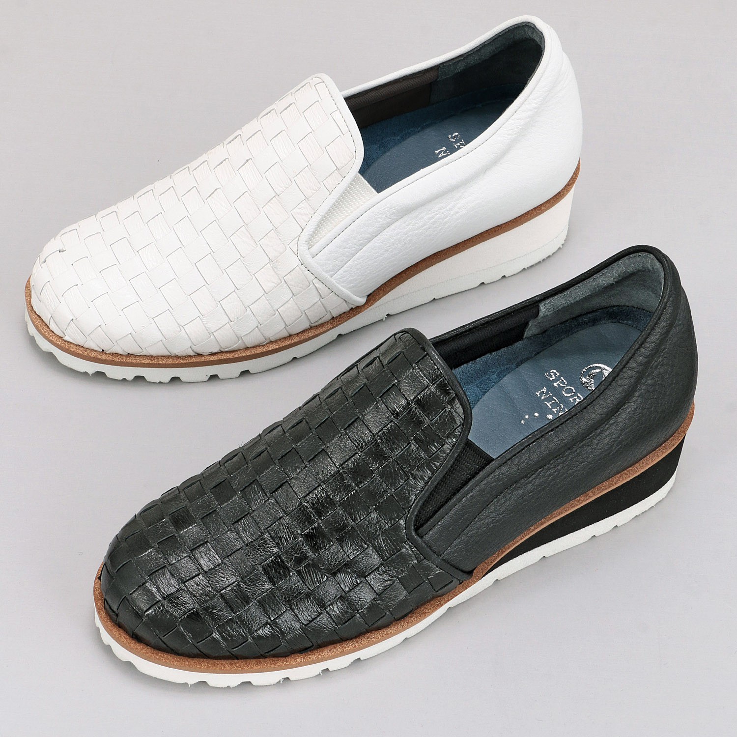 SPORTS NINE メッシュレザースリッポンシューズ 0661 - 画像1