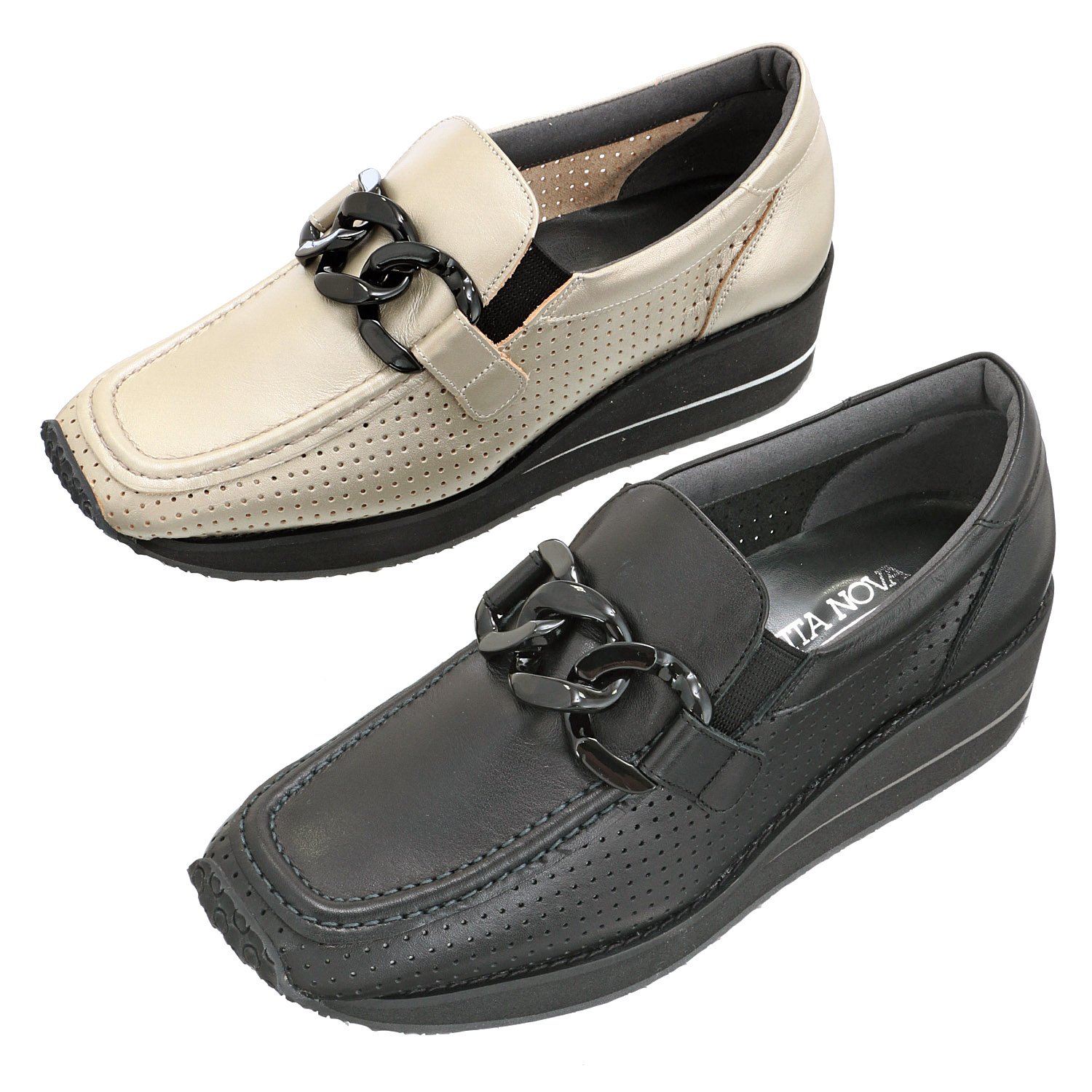 VITA NOVA 飾り付きスリッポンシューズ6975