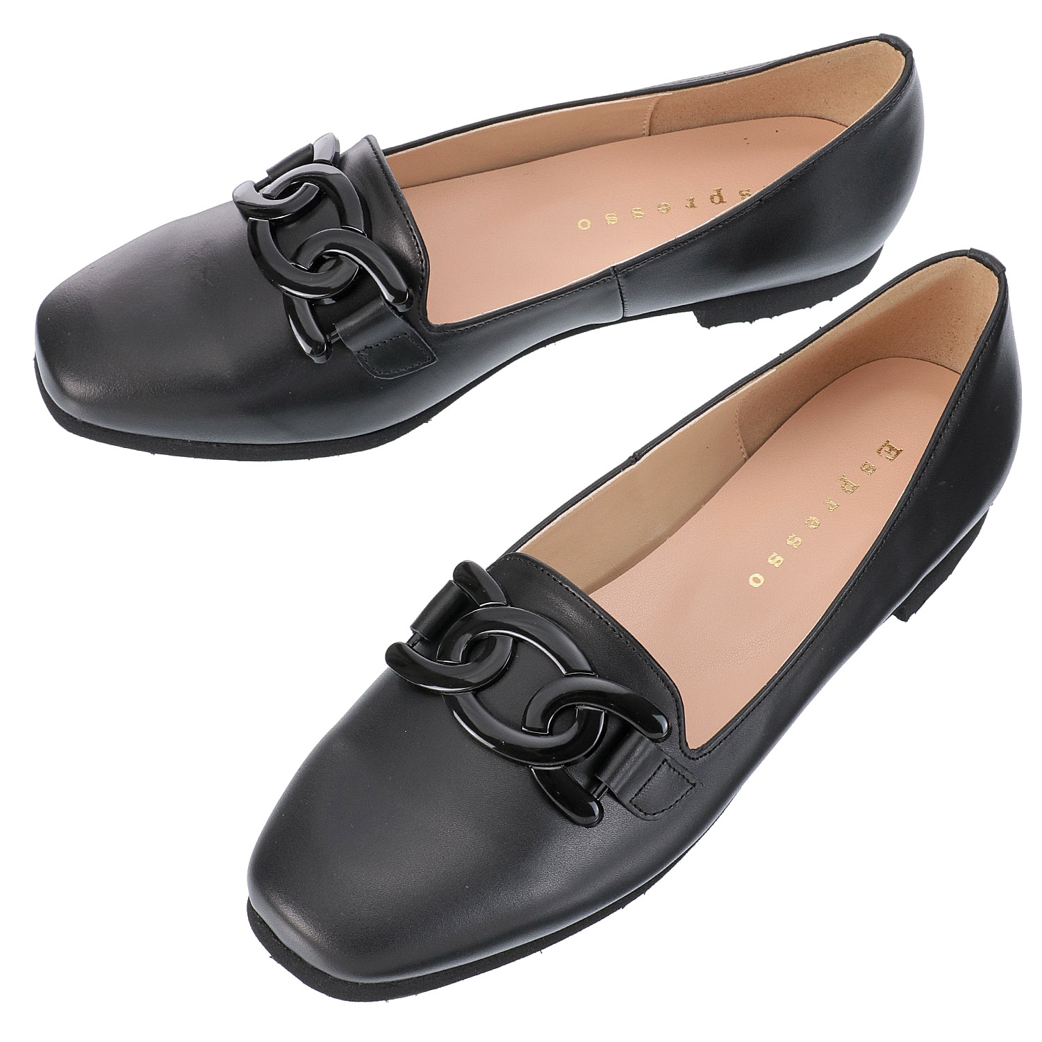 Espresso 飾り付きフラットシューズ 601 - 画像2